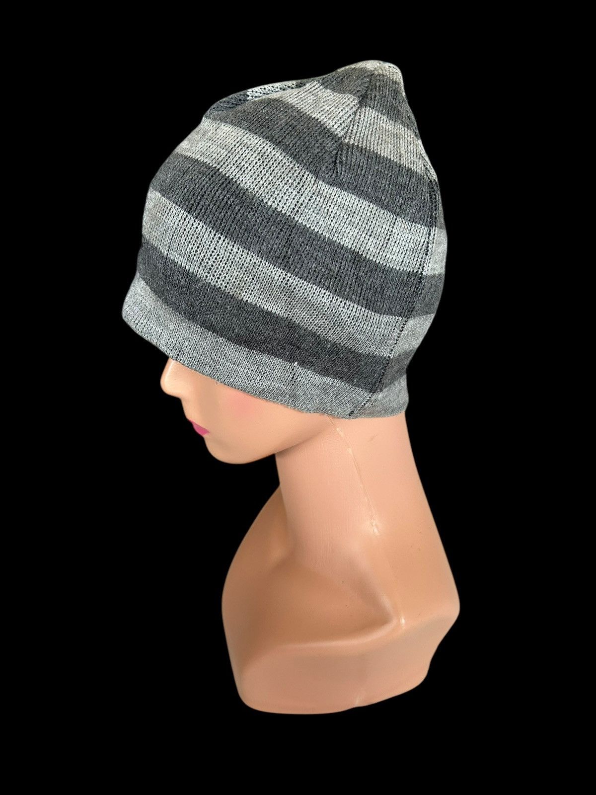 Japanese Brand × Kapital × Vintage Stripe DC big Logo Made in Canada Beanie Hats Size ONE SIZE - 2 Thumbnail