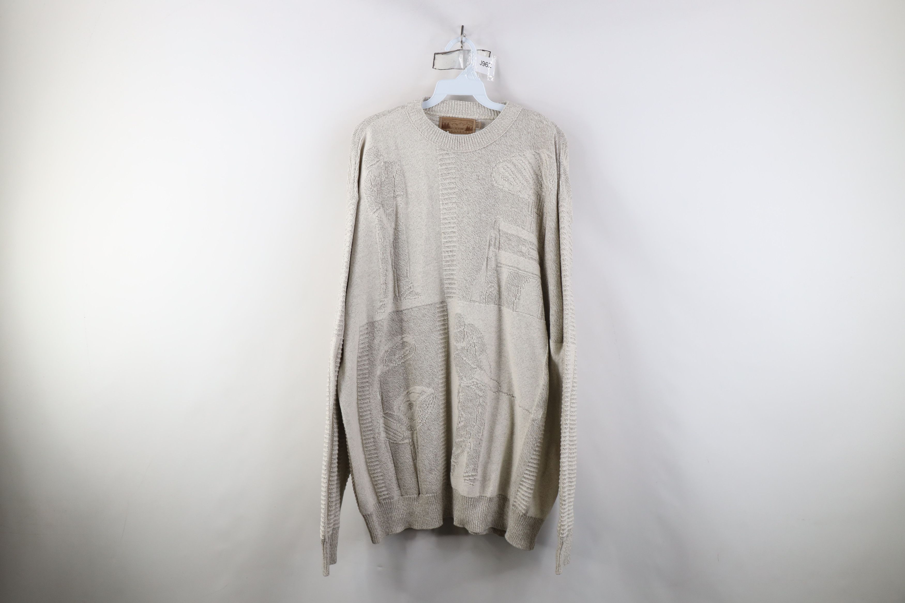 Vintage Vintage 90s Streetwear Golfing Knit Crewneck Sweater USA Size US XXL / EU 58 / 5 - 1 Thumbnail