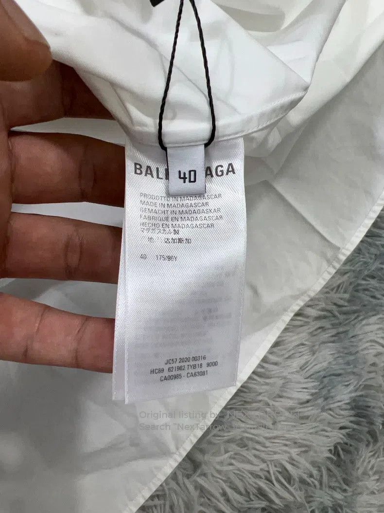 Balenciaga Balenciaga size 40 Embroidered Wave Shirt Size US XS / EU 42 / 0 - 5 Thumbnail
