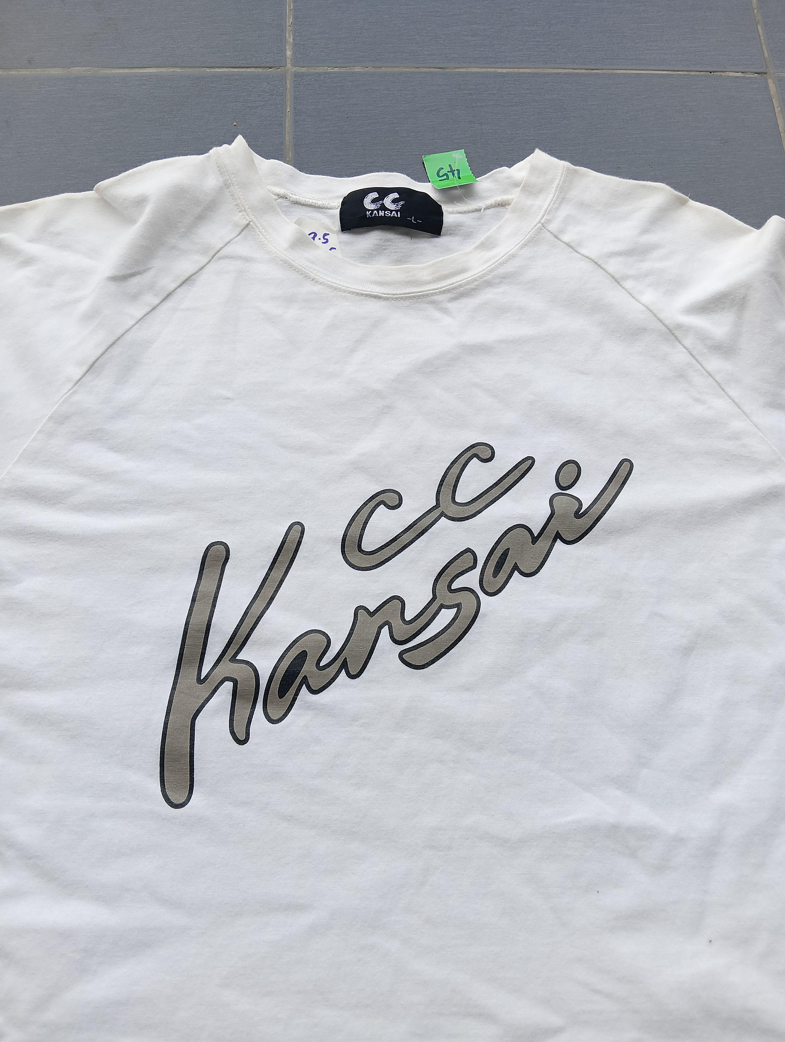 Japanese Brand vintage CC KANSAI BIG LOGO tshirt 90s Size US M / EU 48-50 / 2 - 2 Thumbnail