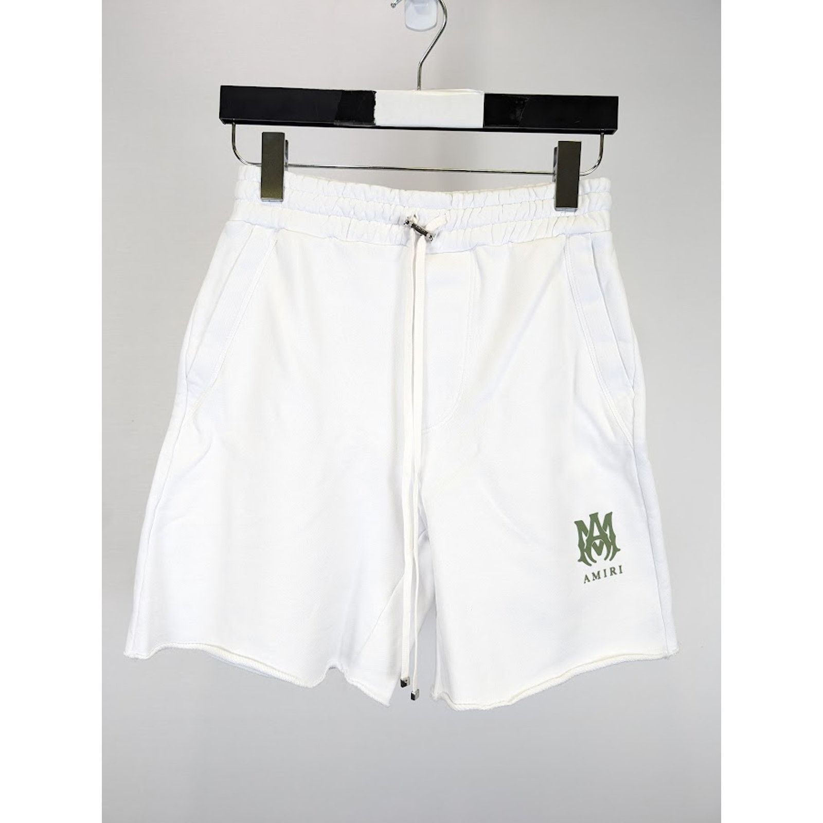 Amiri o1rshd1 MA Logo Sweatshorts in White Size US 30 / EU 46 - 3 Thumbnail