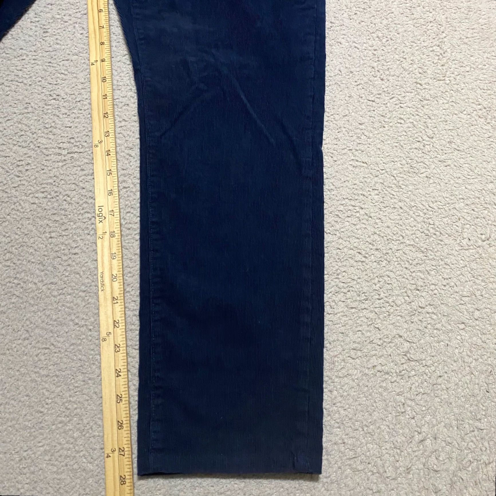 Brooks Brothers Brooks Brothers Jeans Mens 38x32 Blue Straight Corduroy Mid Rise Dark Wash Regular 5-Pocket Design Mens Size US 38 / EU 54 - 7 Thumbnail