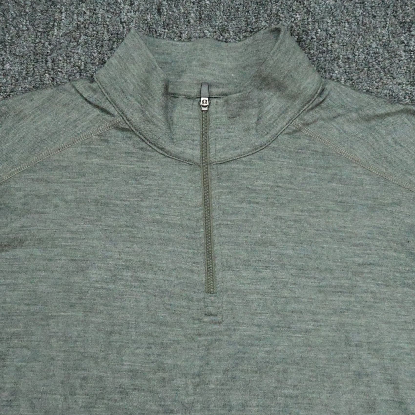 Vintage Kuhl Sweater Mens Medium Gray Merino Wool Quarter Zip Outdoor Hiking Skar Size US M / EU 48-50 / 2 - 2 Thumbnail
