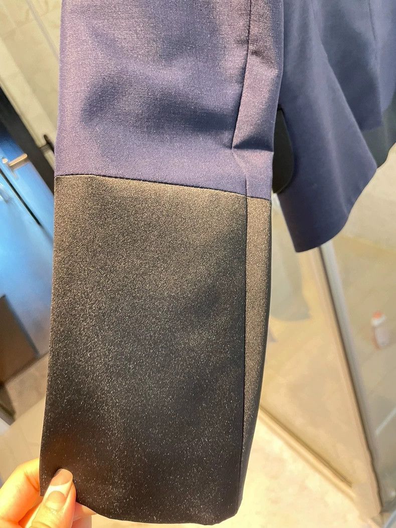 Jil Sander Jil Sander size 32 Blue and black spliced short jacket Size 4XL / US 24-26 - 7 Thumbnail