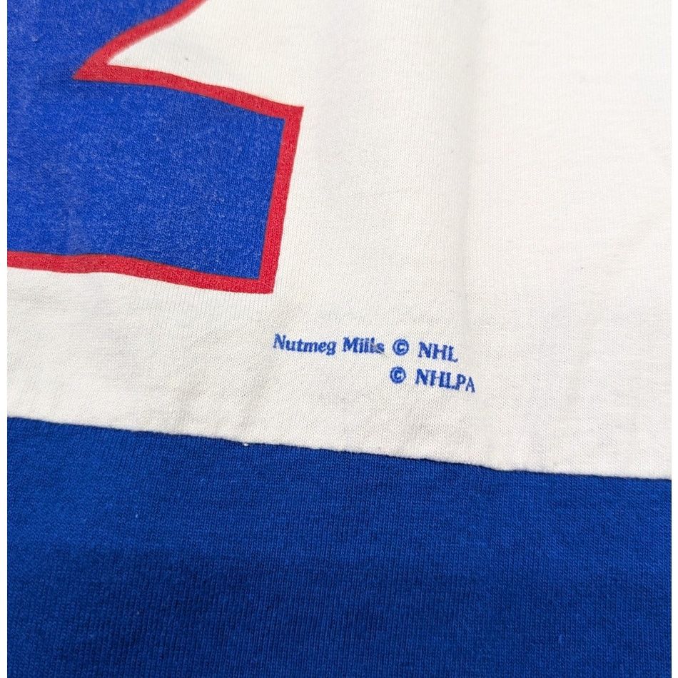 NHL × Nutmeg × Vintage Vintage New York Rangers Leetch Nutmeg Cotton Jersey Size US L / EU 52-54 / 3 - 6 Thumbnail