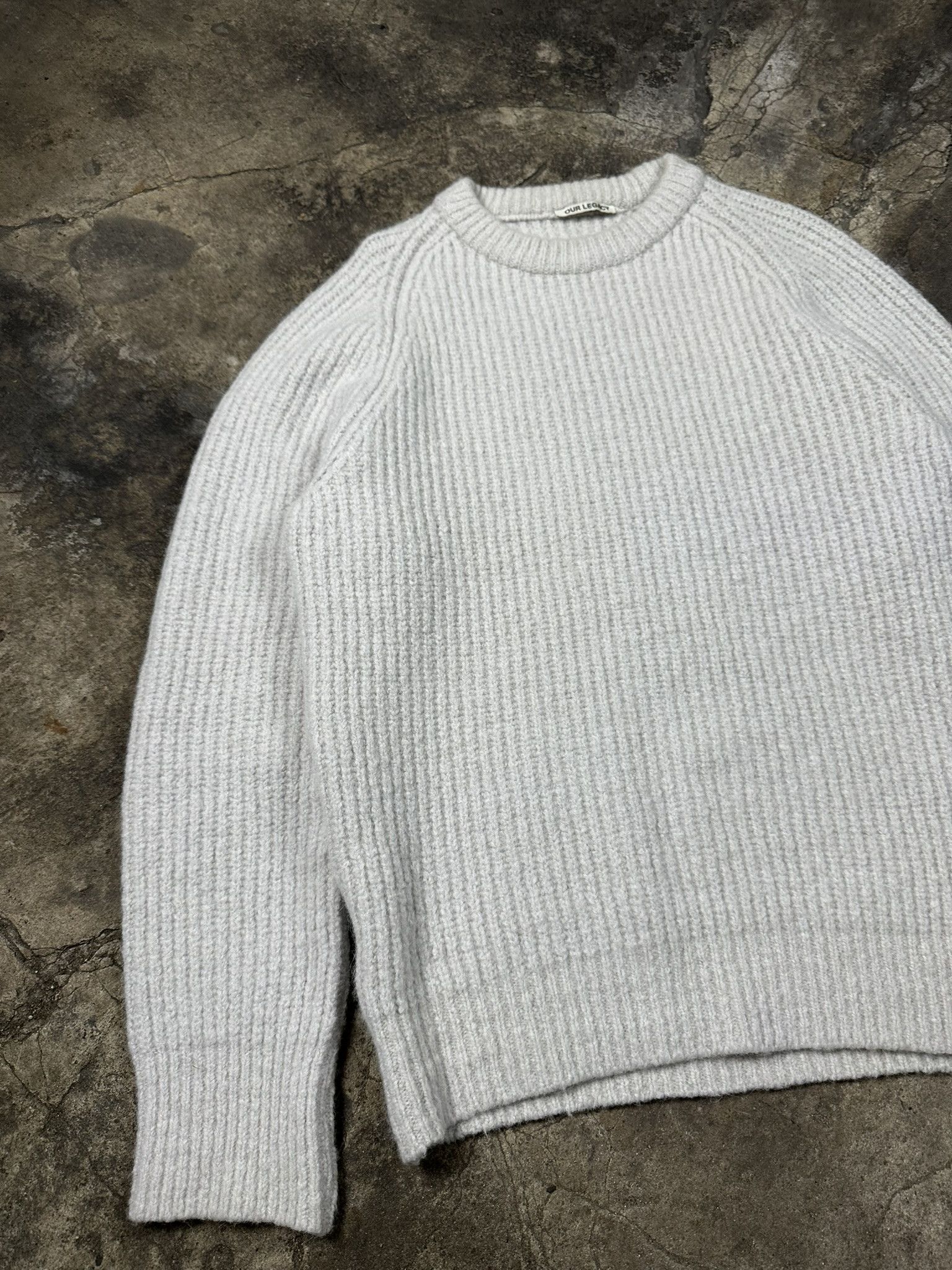 Our Legacy Our Legacy Wool Knit Heavy Chunk Raglan Sweater Size US L / EU 52-54 / 3 - 2 Thumbnail