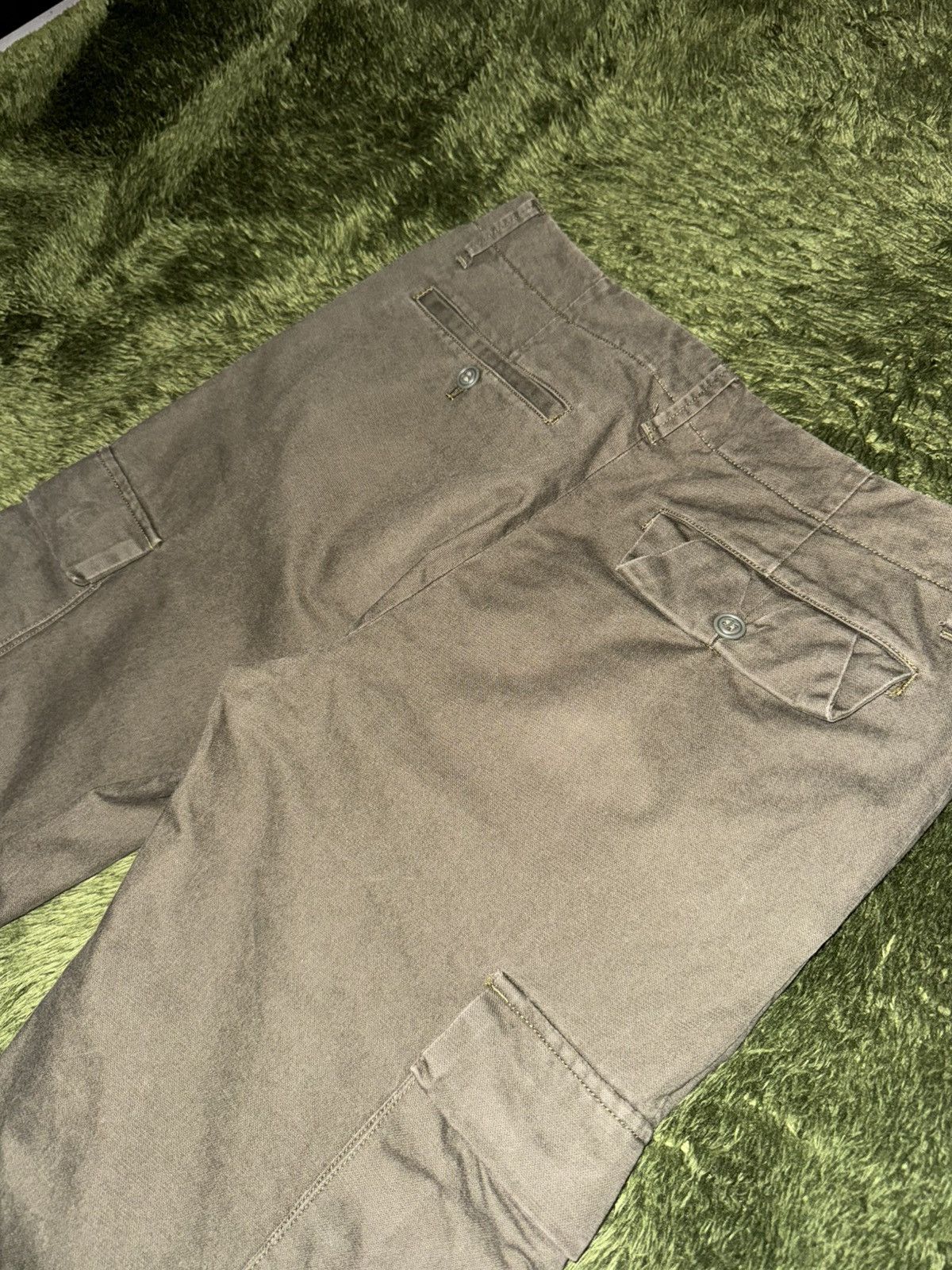 Undercover [2] UNDERCOVER 10AW Logo Label Cargo Pants Olive Size US 30 / EU 46 - 12 Thumbnail