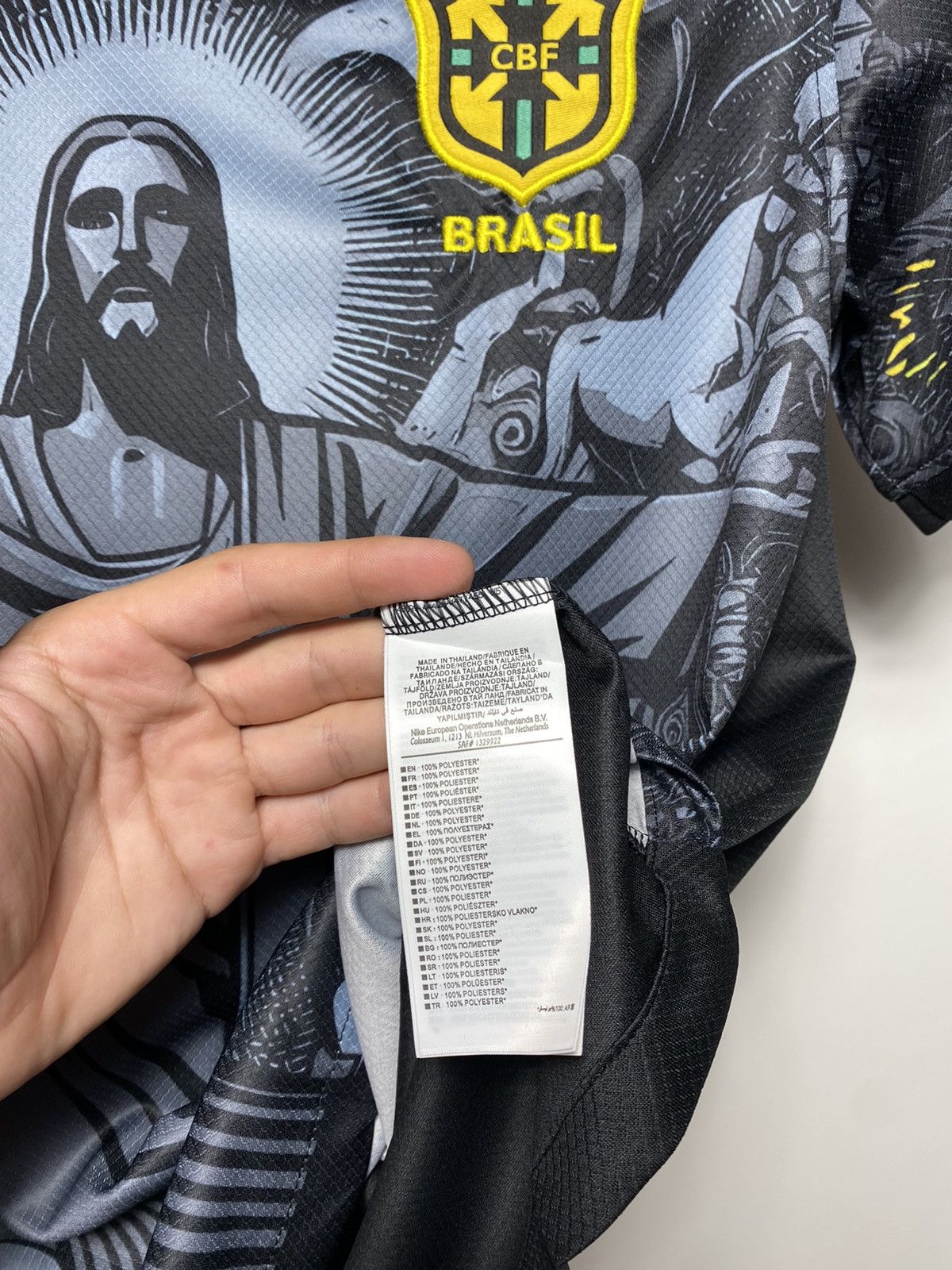 Other Nike Brazil Full Print Jesus Hype Blockcore Jersey Size US M / EU 48-50 / 2 - 9 Thumbnail