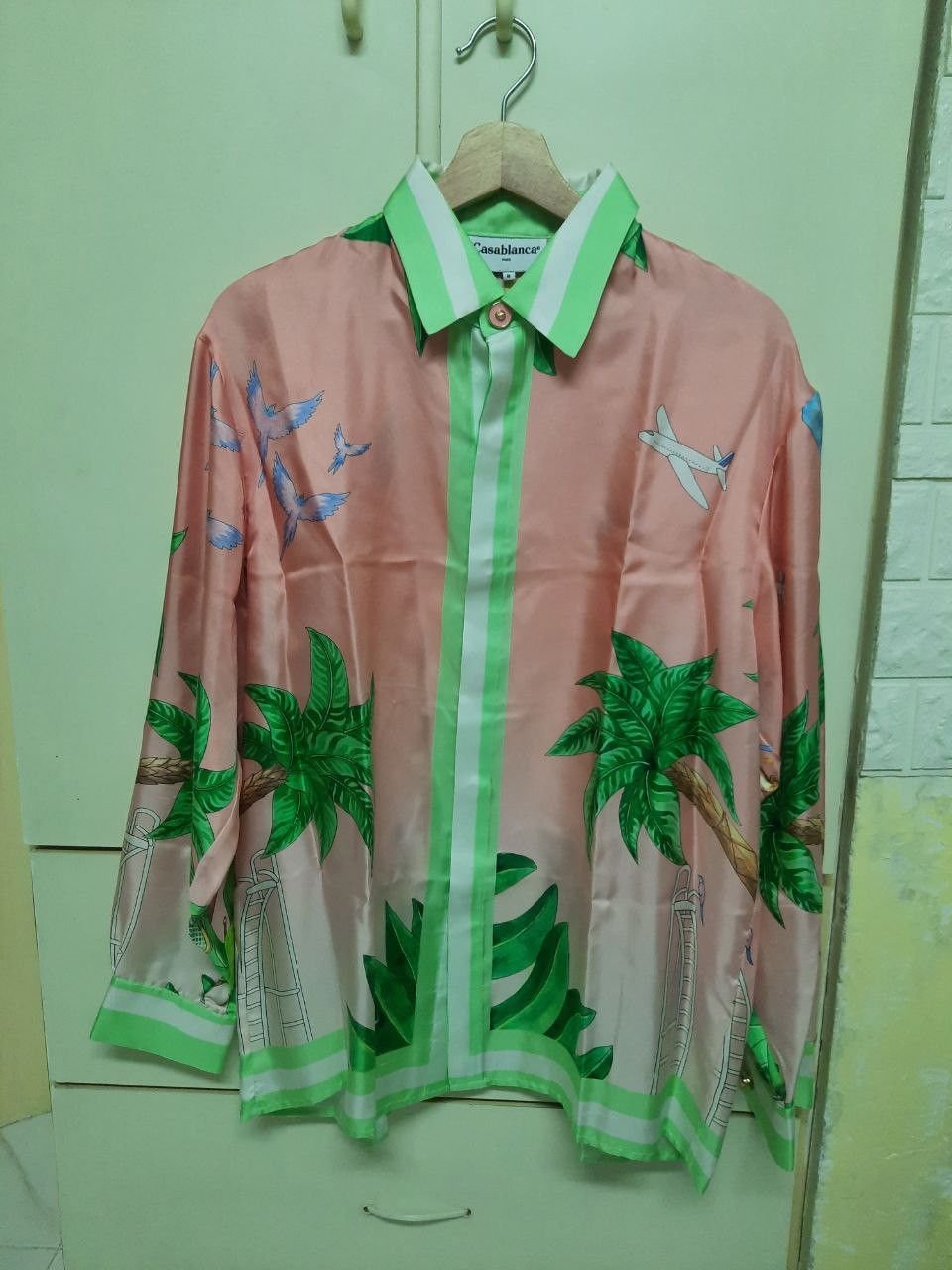 Casablanca Tennis Club Silk Shirt Size US M / EU 48-50 / 2 - 2 Thumbnail