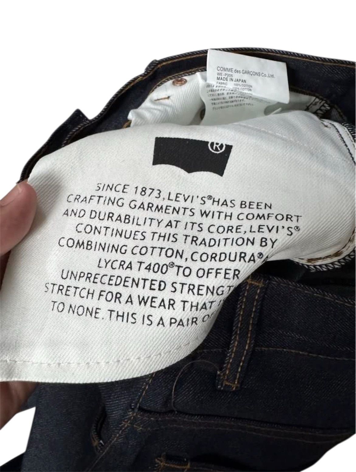 Junya Watanabe × Levi's Levi’s X Comme Des Garcons Denim Jeans Size US 28 / EU 44 - 10 Thumbnail