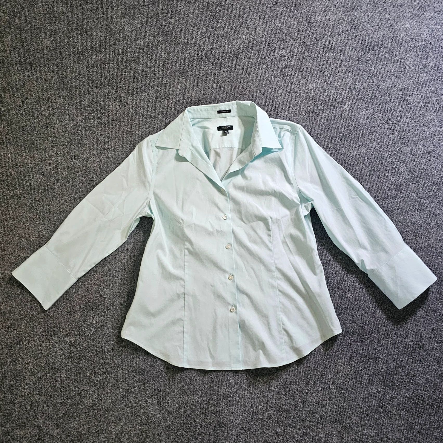 Vintage Foxcroft Top Shirt Womens 6 Petite Green Button Long Sleeve Career Basic Non-Iron Blouse / Foxcroft / 6P / Green / Petite / Women’s Size M / US 6-8 / IT 42-44 - 2 Thumbnail