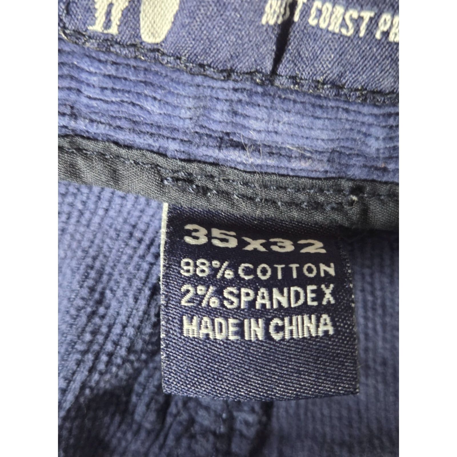 johnnie-O johnnie-O Corduroy Pants West Coast Prep Blue Casual Men's Sz 35x32 Size US 35 - 4 Thumbnail