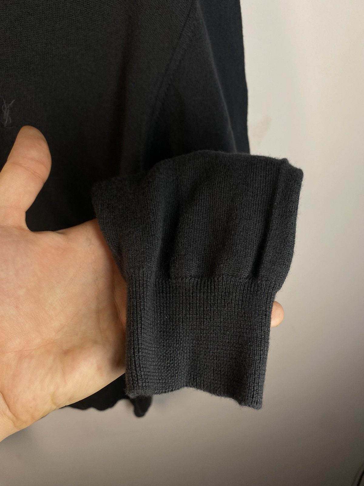 Vintage × Yves Saint Laurent 90’s Wool YSL Turtleneck Grey YSL Sweater Size US S / EU 44-46 / 1 - 8 Thumbnail