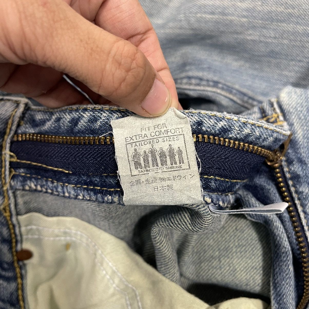 Japanese Brand Vintage 90s Lee Rider Zipper fly Ripped Denim W31 Size US 31 - 20 Thumbnail