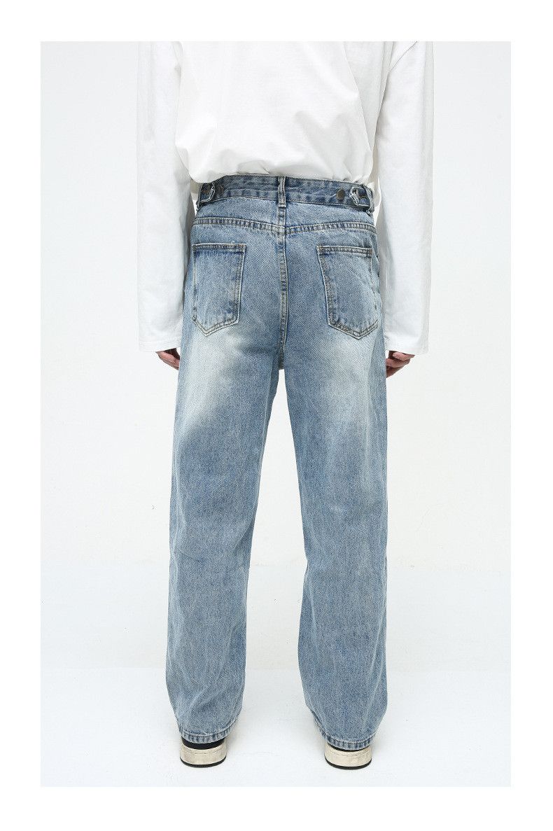 Japanese Brand × Jean Simple loose casual straight washed jeans Size US 32 / EU 48 - 4 Thumbnail