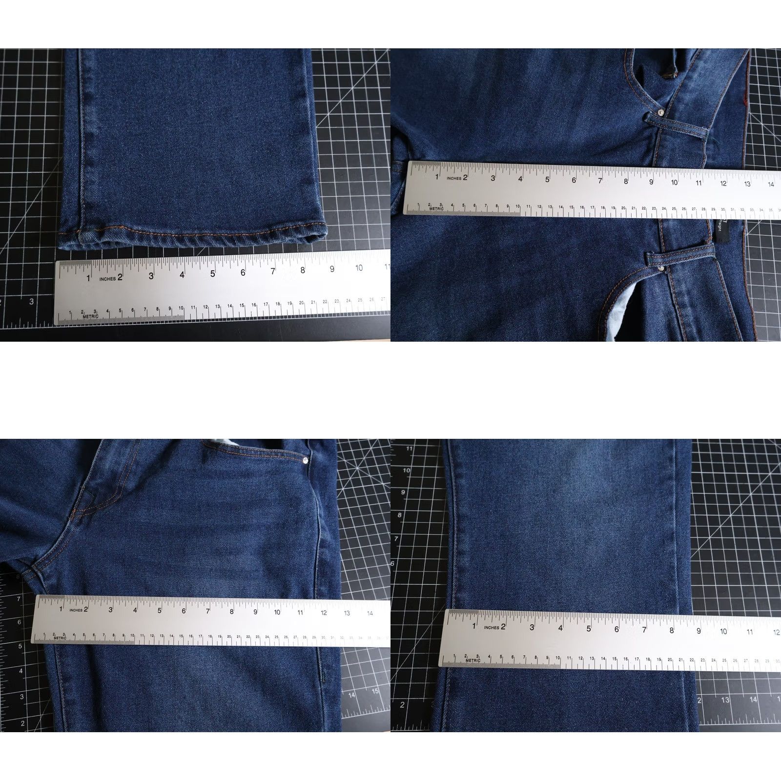 True Religion VINTAGE True Religion Jeans Mens 36 x 32 Blue Ricky Relaxed Straight Leg Cotton Blend Denim Hook Fly Size US 36 / EU 52 - 8 Thumbnail