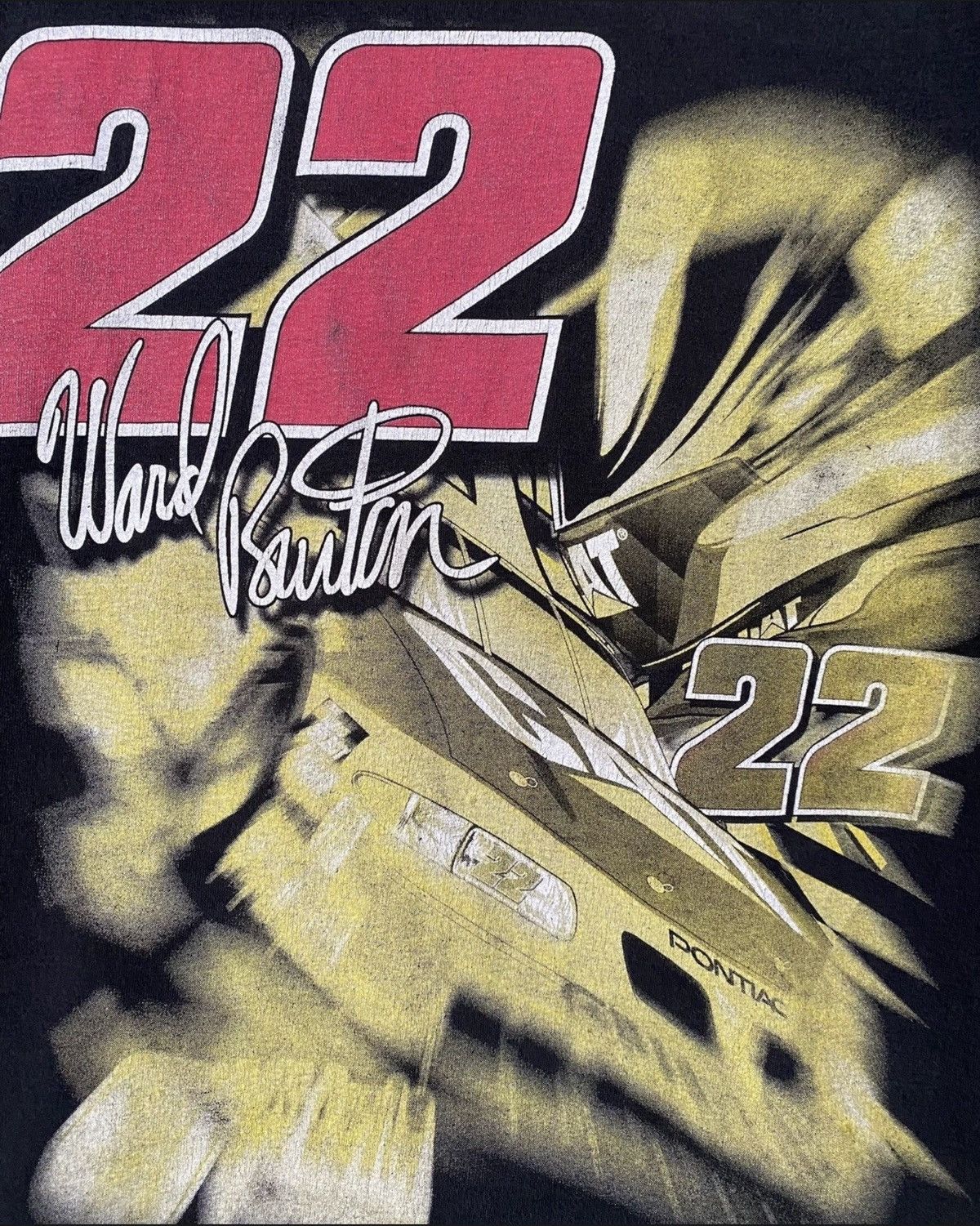 Vintage Nascar Caterpillar Pontiac Ward Burton Racing T-Shirt Large Size US L / EU 52-54 / 3 - 2 Thumbnail