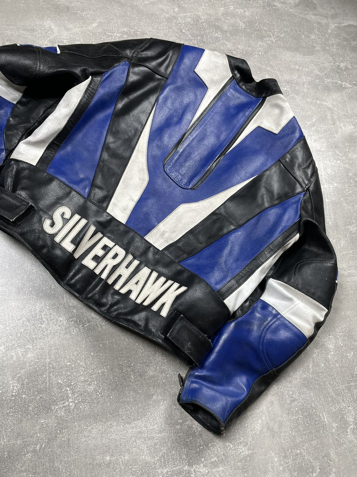 Genuine Leather × Vintage Rare! Vintage Racing Leather Biker Jacket 90s Size US M / EU 48-50 / 2 - 10 Thumbnail