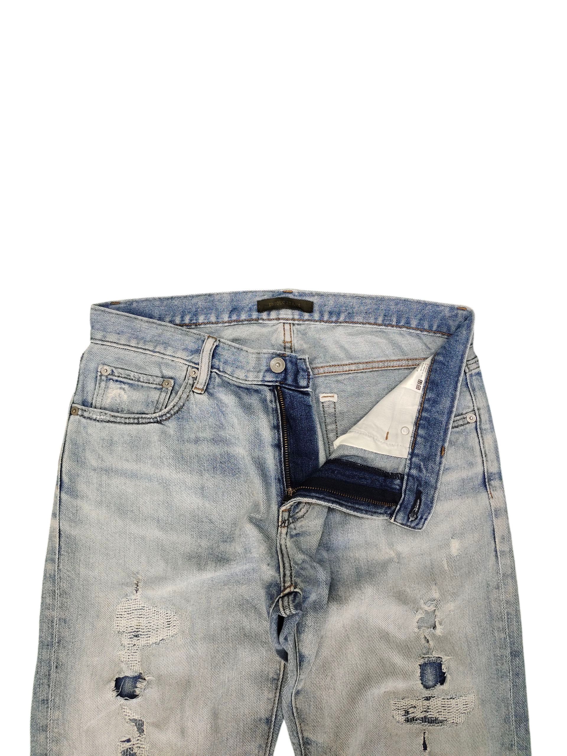 Uniqlo Vintage Y2k Uniqlo Japan Clawmark Distress Faded Denim Jeans Size US 32 / EU 48 - 7 Thumbnail