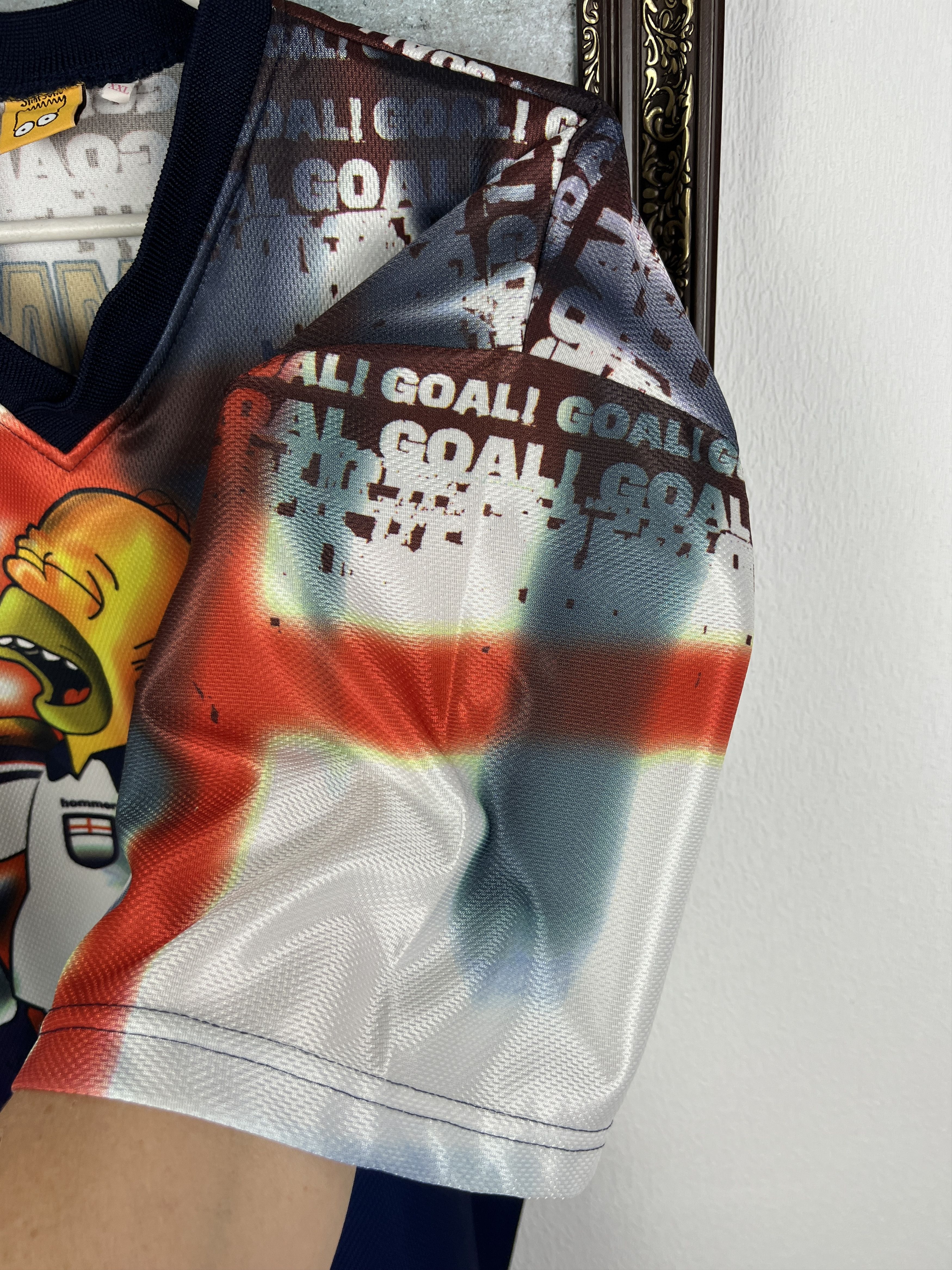 The Simpsons The Simpsons Homer Bart England Football Shirt Jersey Trikot Size US XXL / EU 58 / 5 - 6 Thumbnail