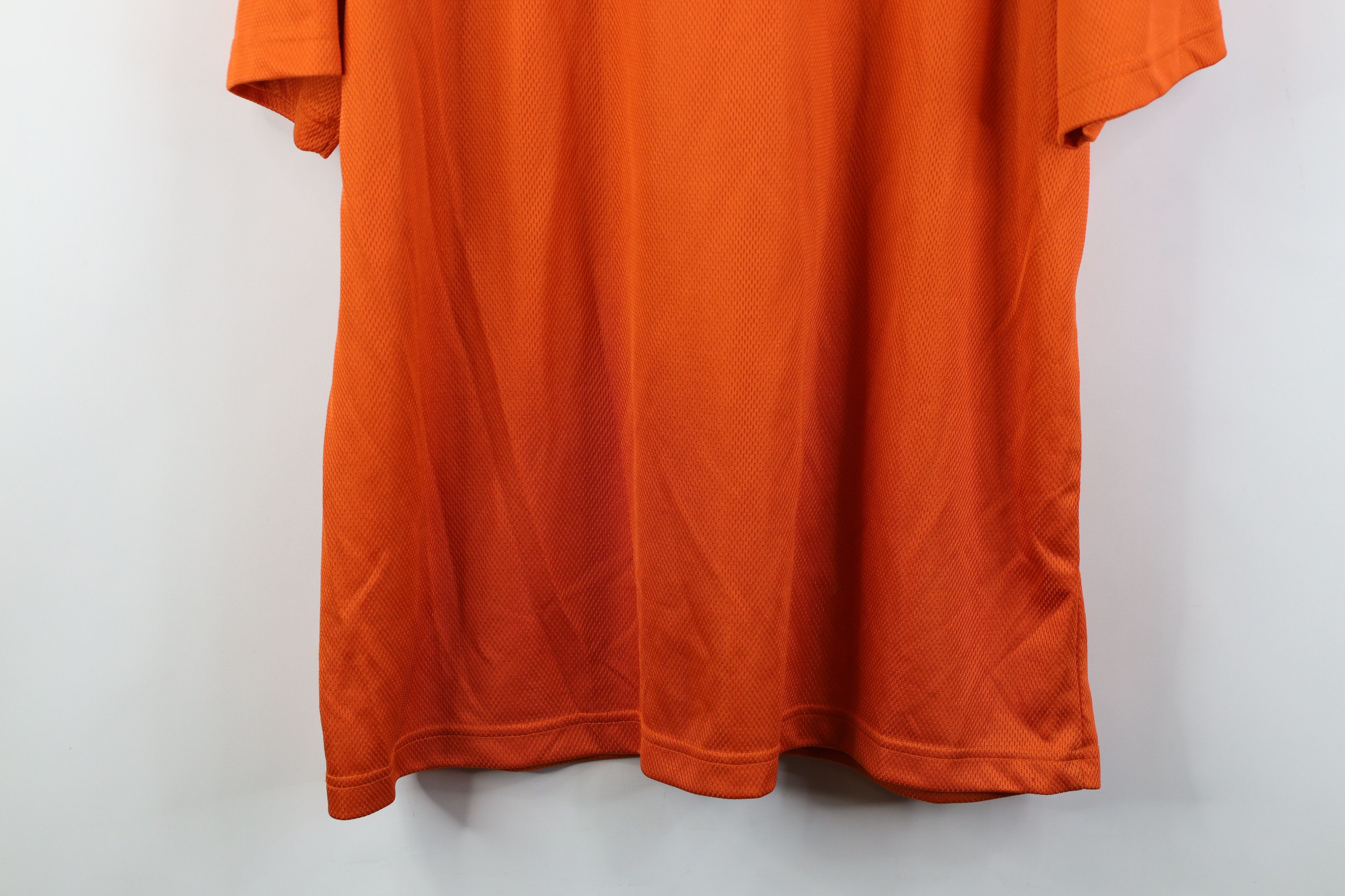 Nike Vintage Y2K Nike Mini Swoosh Thermal Knit T-Shirt Orange Size US XL / EU 56 / 4 - 13 Thumbnail