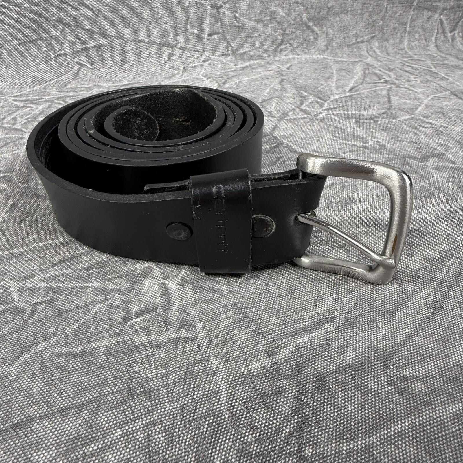 Carhartt Carhartt Belt Men's 54 Black Full Grain Leather Size ONE SIZE - 1 Thumbnail