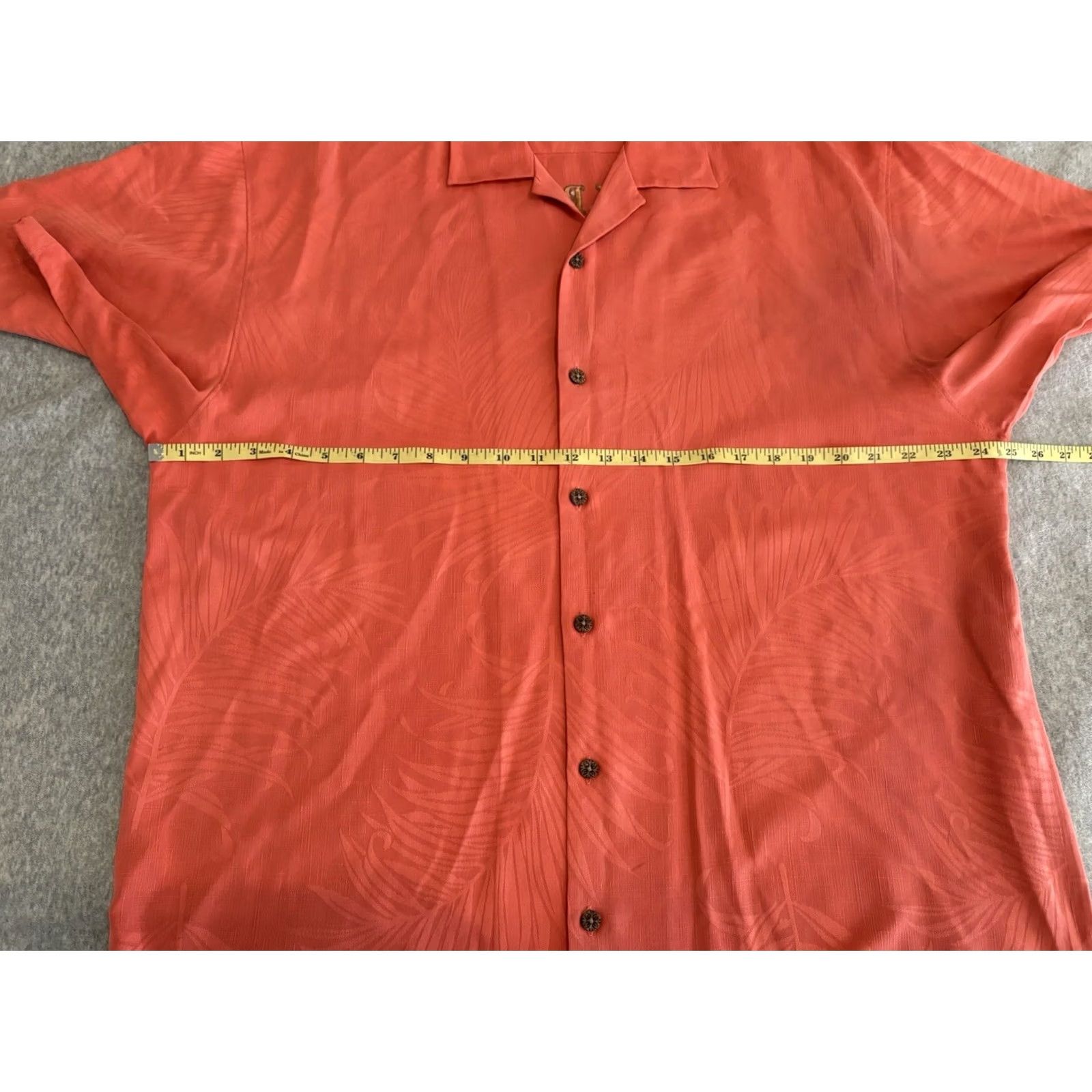 Tommy Bahama Tommy Bahama Silk Embroidered Shirt Mens XL Button-Up Short Sleeve Pink Size US XL / EU 56 / 4 - 6 Thumbnail