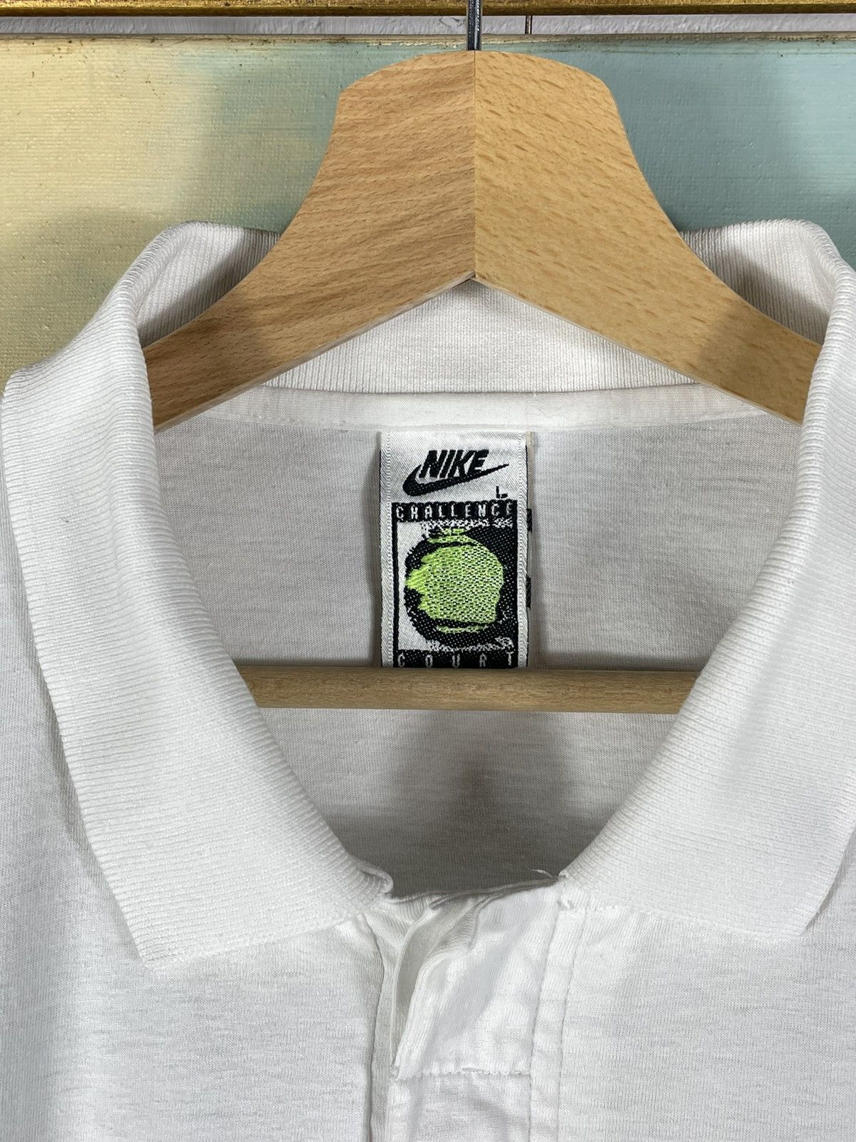 Nike Vintage Retro 90s Nike Challenge court Tennis polo t shirt Size US L / EU 52-54 / 3 - 7 Thumbnail