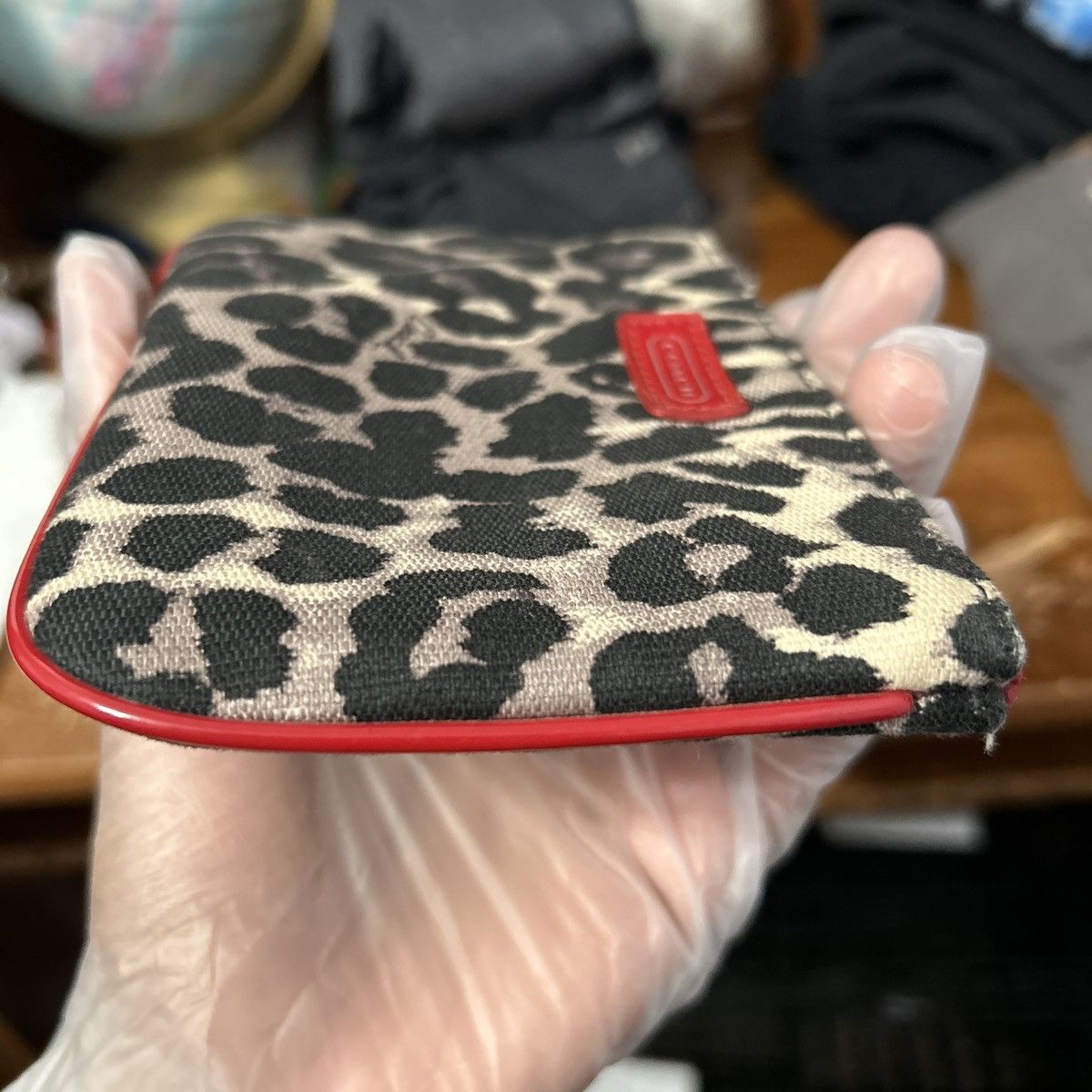 Coach Coach Park Ocelot Leopard Print Cloth Wristlet - “Jennie” Size ONE SIZE - 12 Thumbnail