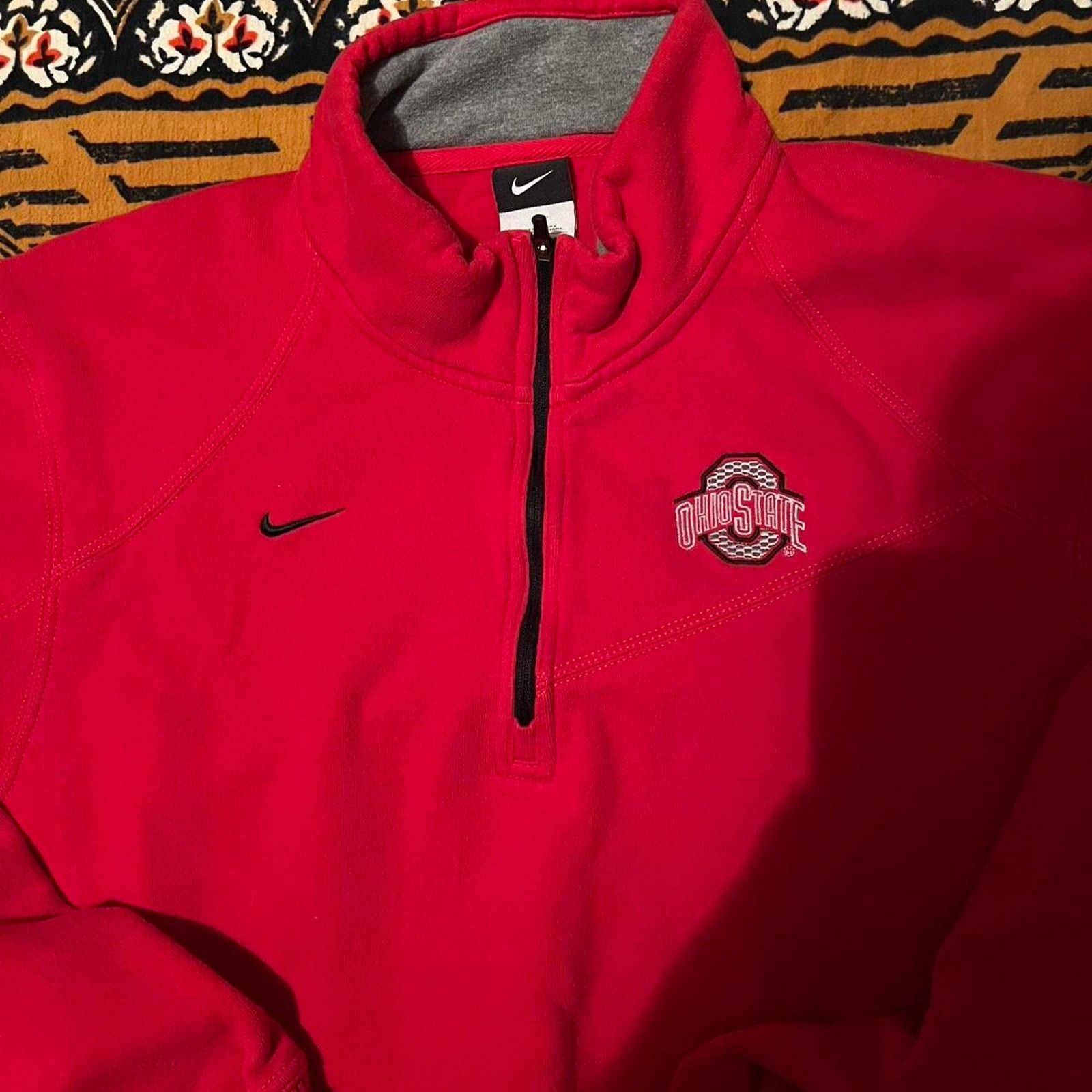 Nike Ohio state buckeyes nike quarter zip sweatshirt large y2k Size US L / EU 52-54 / 3 - 2 Thumbnail
