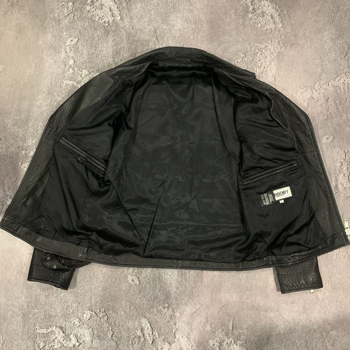 Vintage Nobody Berlin Women’s Leather Jacket Lamb-Nappa Size L Size L / US 10 / IT 46 - 10 Thumbnail