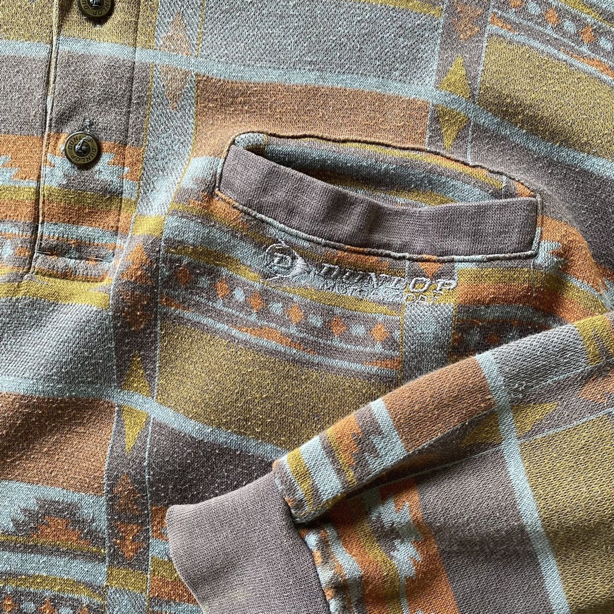 Dunlop DUNLOP Motor Sports Navajo Design Longsleeve Polo Shirt Size US L / EU 52-54 / 3 - 5 Thumbnail