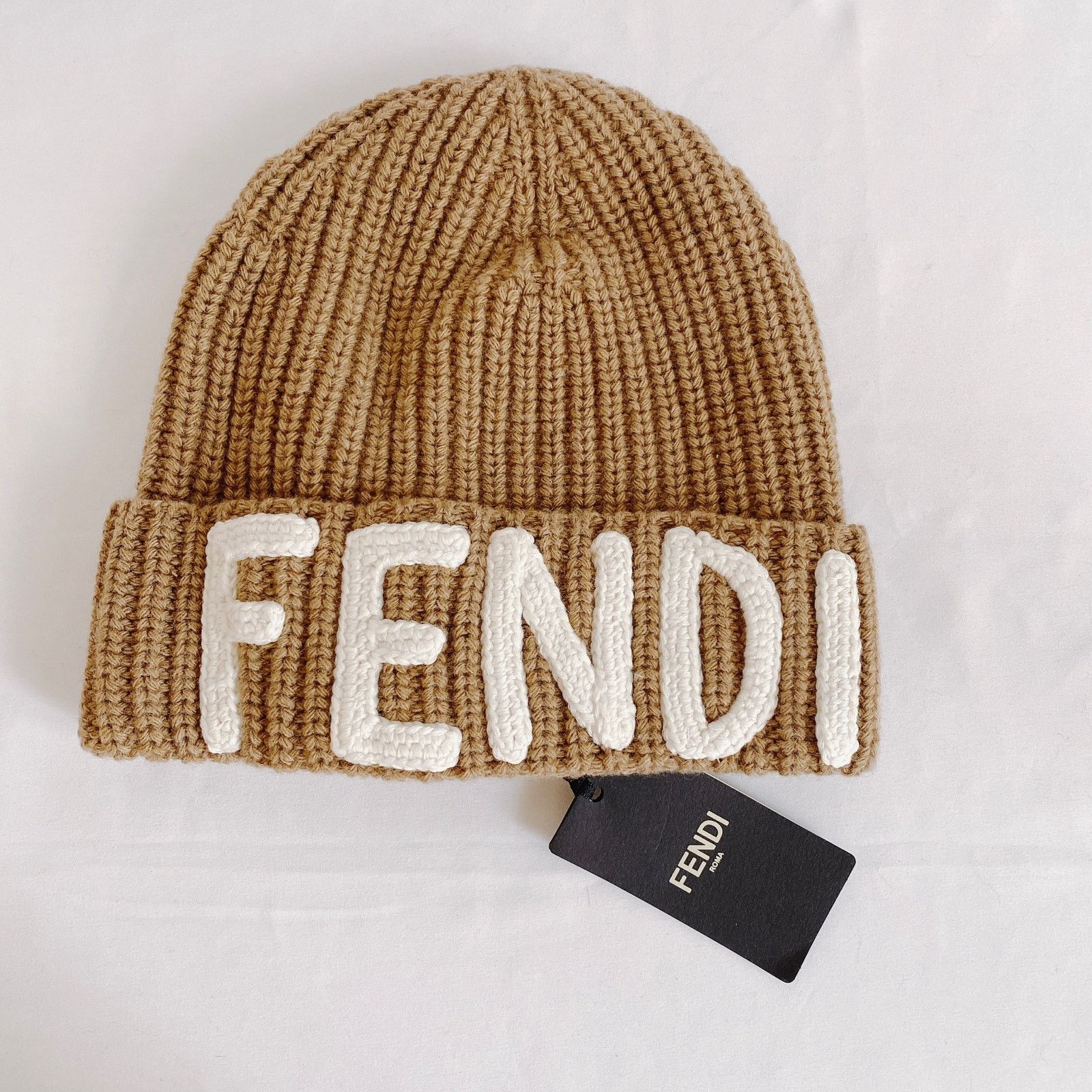 Fendi logo appliqued knit beanie Size ONE SIZE - 4 Thumbnail