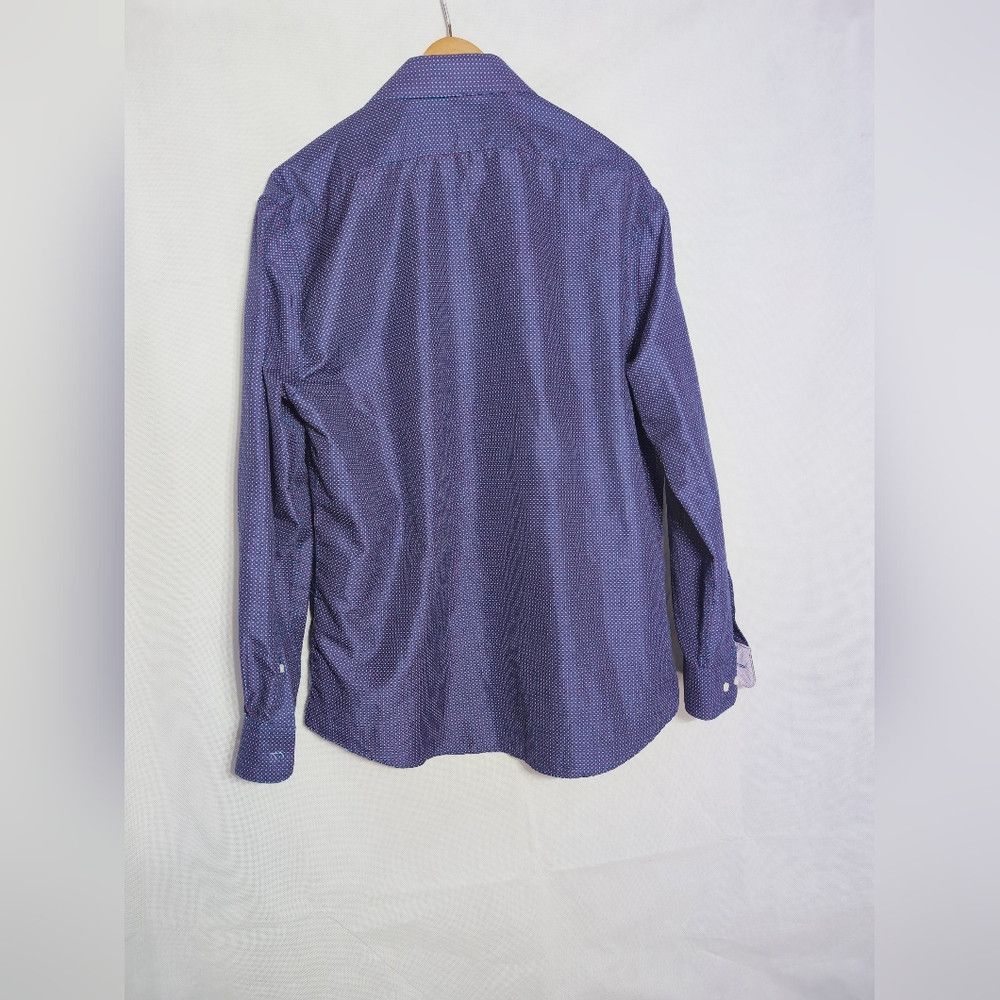 Nicole Miller Nicole Miller NY sz L Men's Blue And Red Dress Shirt Size US L / EU 52-54 / 3 - 3 Thumbnail