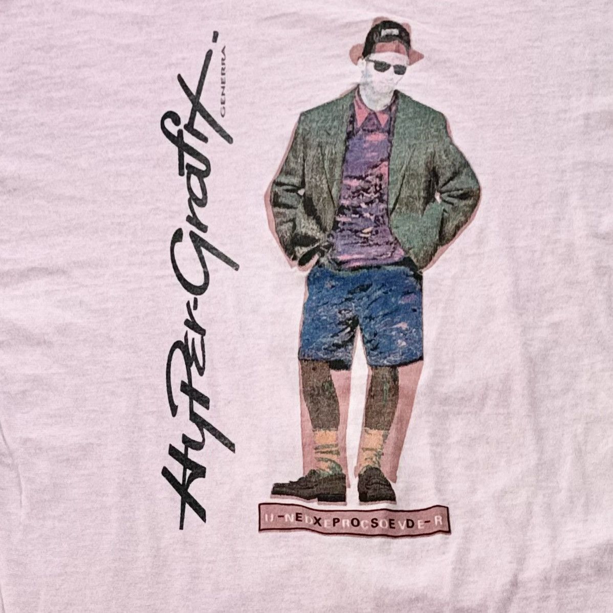 Vintage VINTAGE HYPER-GRAPHIX TEE! Size US XL / EU 56 / 4 - 1 Thumbnail