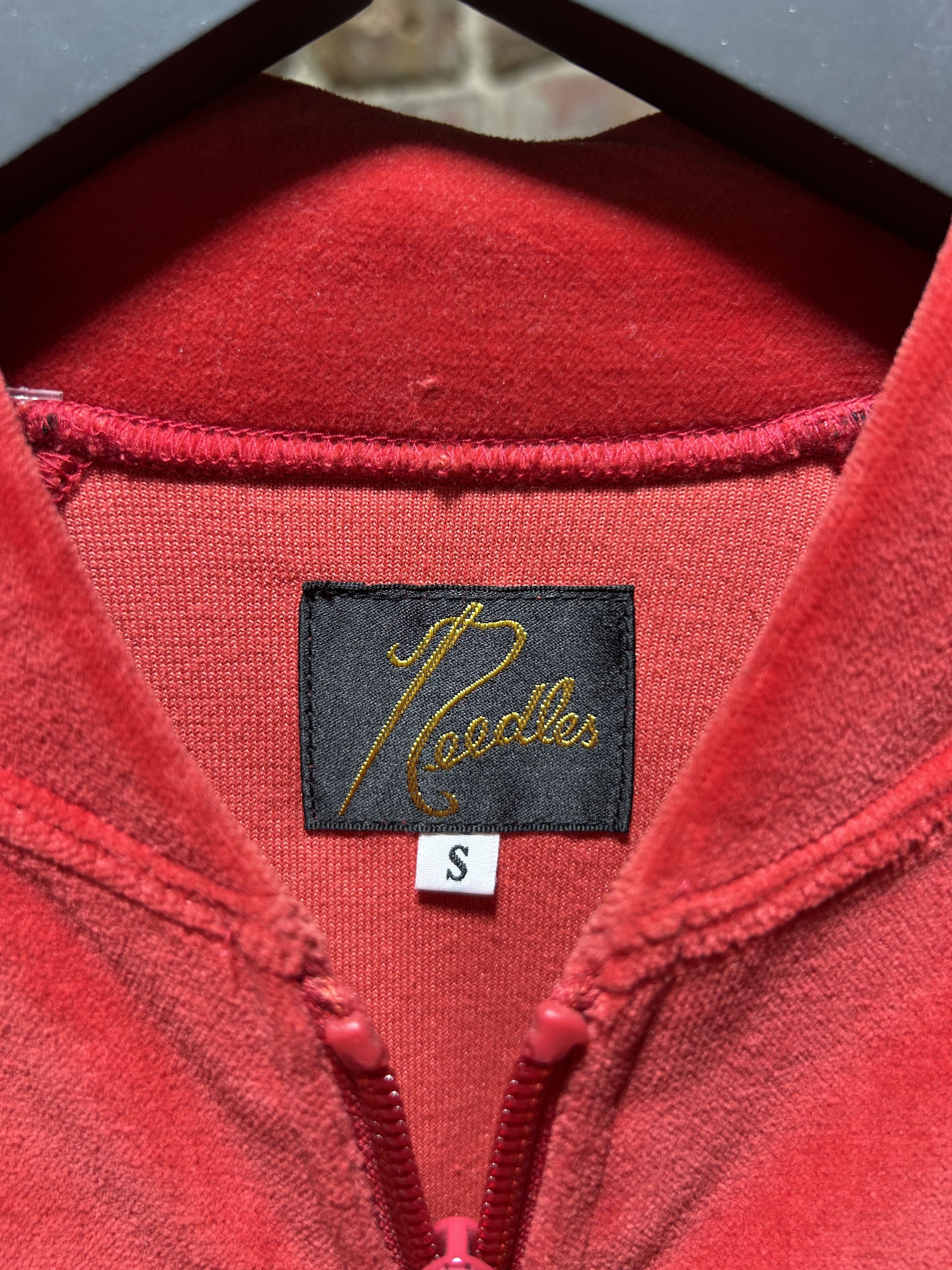 Needles Needles Velour Track Jacket Red Size US S / EU 44-46 / 1 - 3 Thumbnail