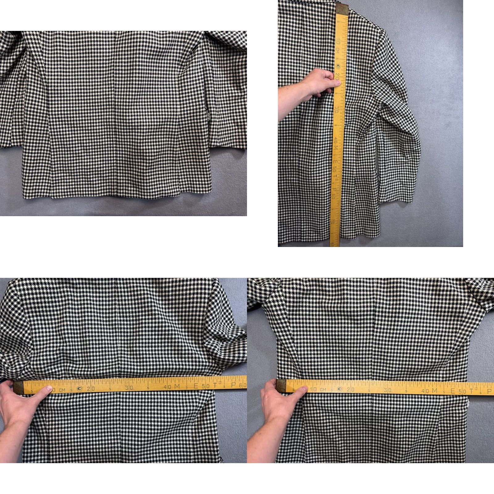 Vintage Scabal London Tweed Wool Blazer Jacket Vintage 42.5in Gray Women Blazer Wool Tweed Vintage 42.5 Womens Size M / US 6-8 / IT 42-44 - 11 Thumbnail