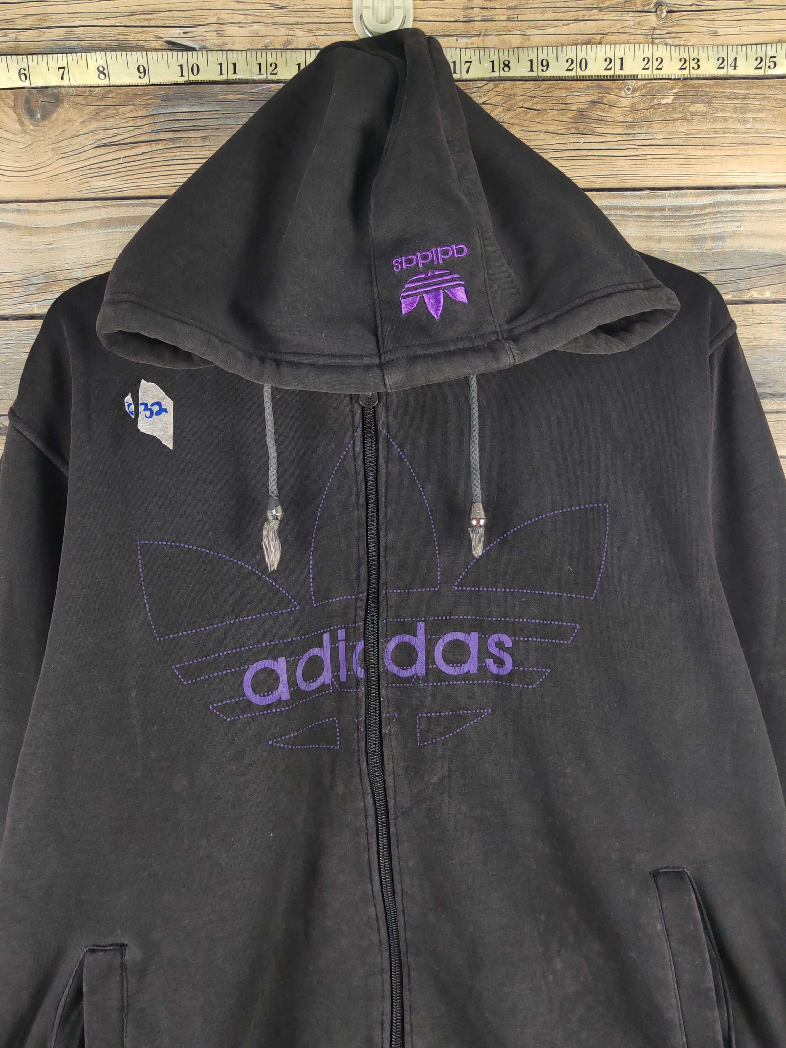 Adidas DL Adidas Vintage Black Hoodie Sweaters #S2804 Size US XL / EU 56 / 4 - 2 Thumbnail
