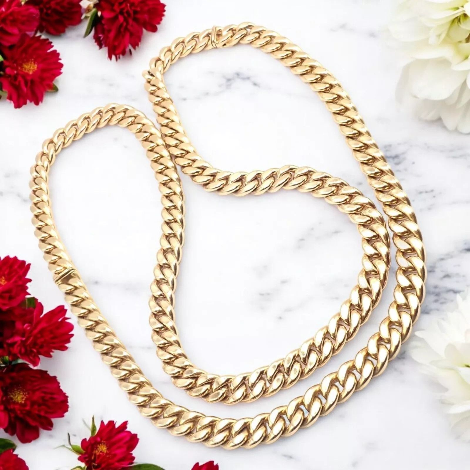 Bvlgari Bvlgari Bulgari 18k Set Two Curb Link Long Necklace Size ONE SIZE - 2 Thumbnail