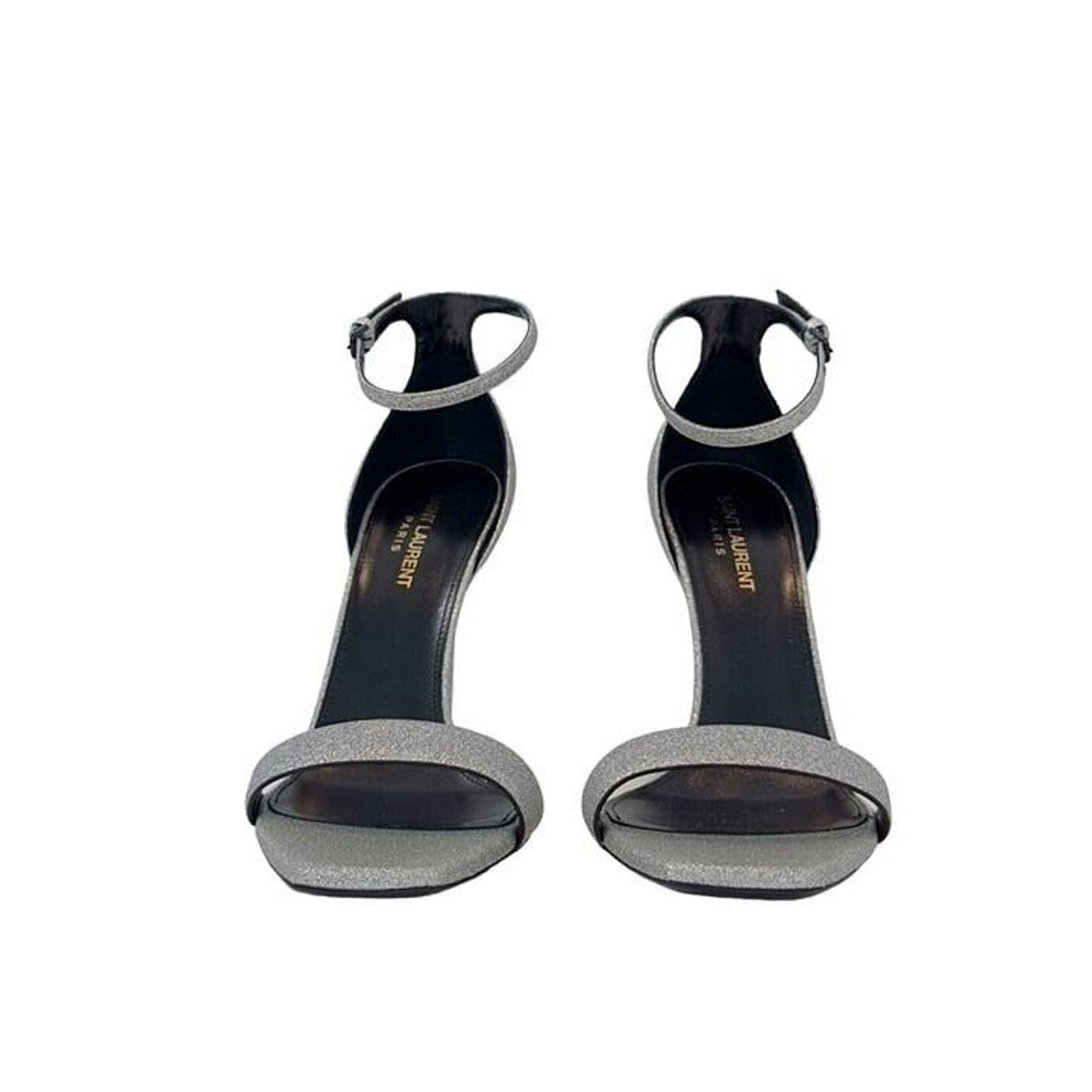 Saint Laurent Paris Saint Laurent Glitter Amber 105 Ankle Strap Sandals 38.5 Size US 8.5 / IT 38.5 - 6 Thumbnail
