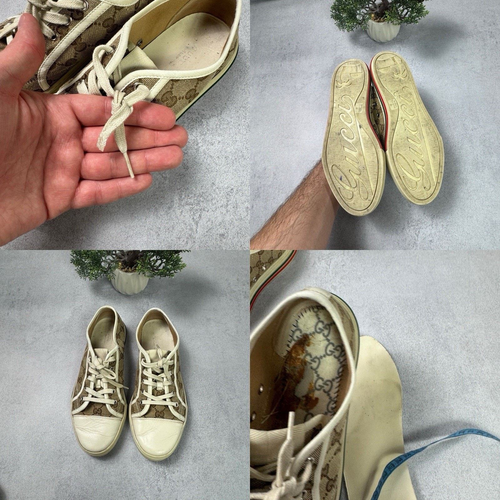 Gucci Gucci Cloth Trainers Canvas GG Monogram Men Size 40 US 7 Size US 7 / IT 37 - 21 Thumbnail