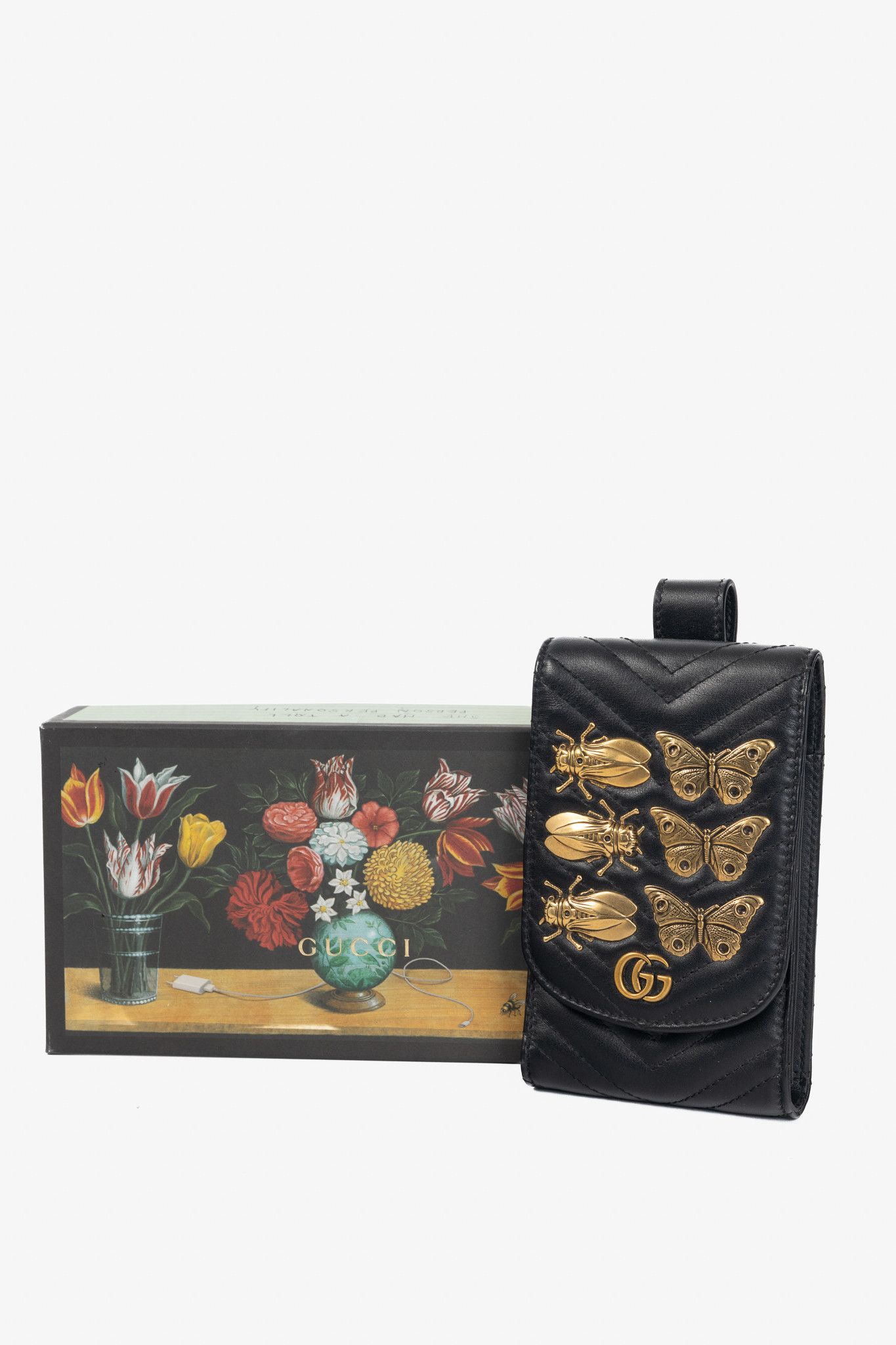 Gucci Gucci GG Marmont Quilted Leather Animal Studs Belt Pouch Size ONE SIZE - 9 Thumbnail