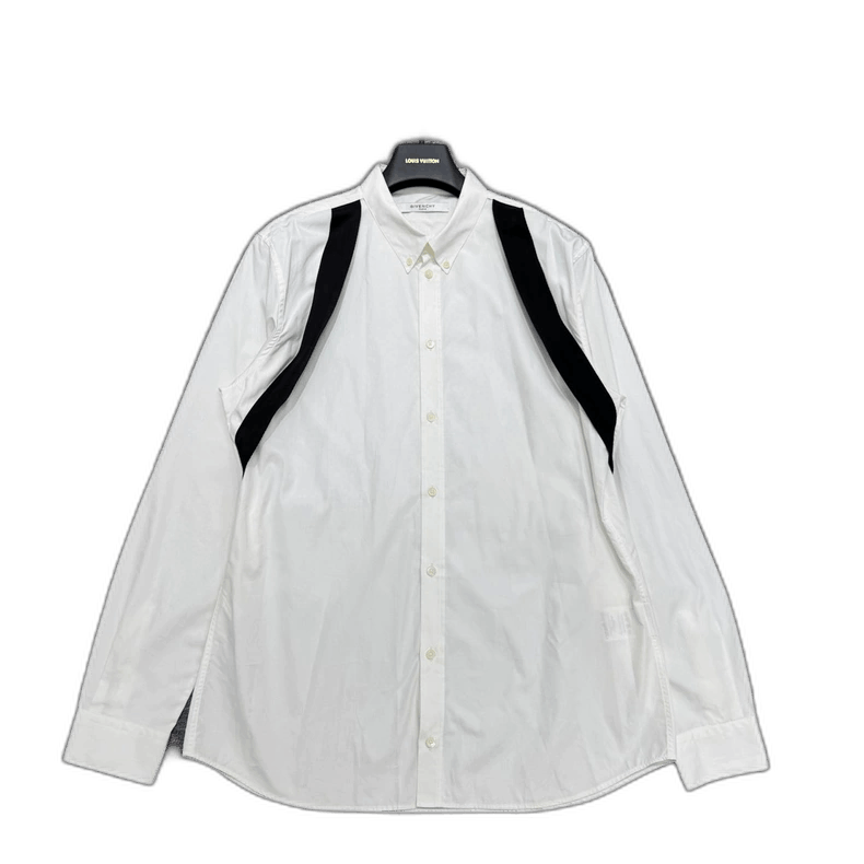 Givenchy Givenchy White Shirt with Black Straps-yf Size US L / EU 52-54 / 3 - 1 Thumbnail
