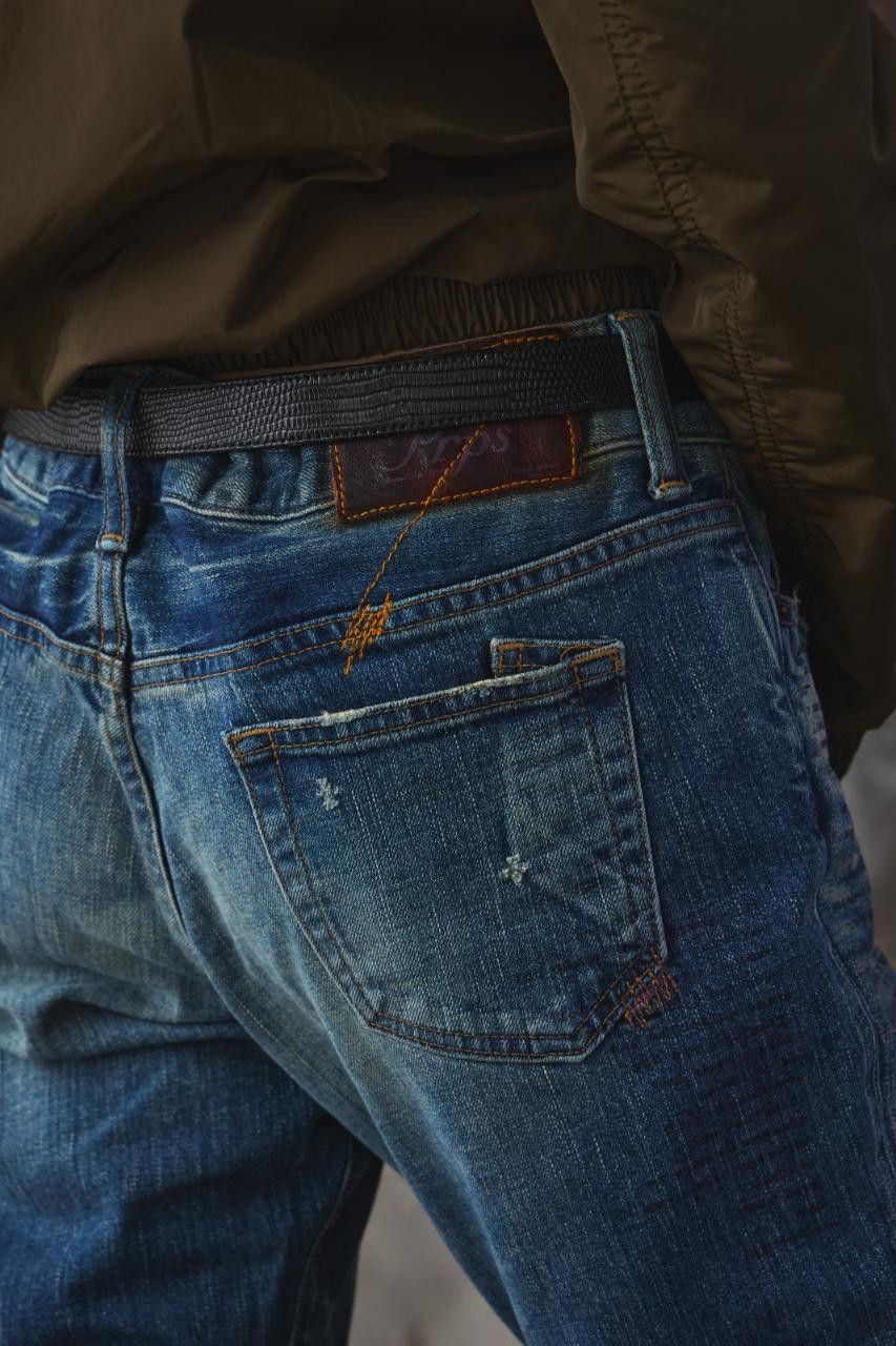 Prps PRPS "Purple Goods" Text Printed Distressed Jeans Size US 30 / EU 46 - 6 Thumbnail