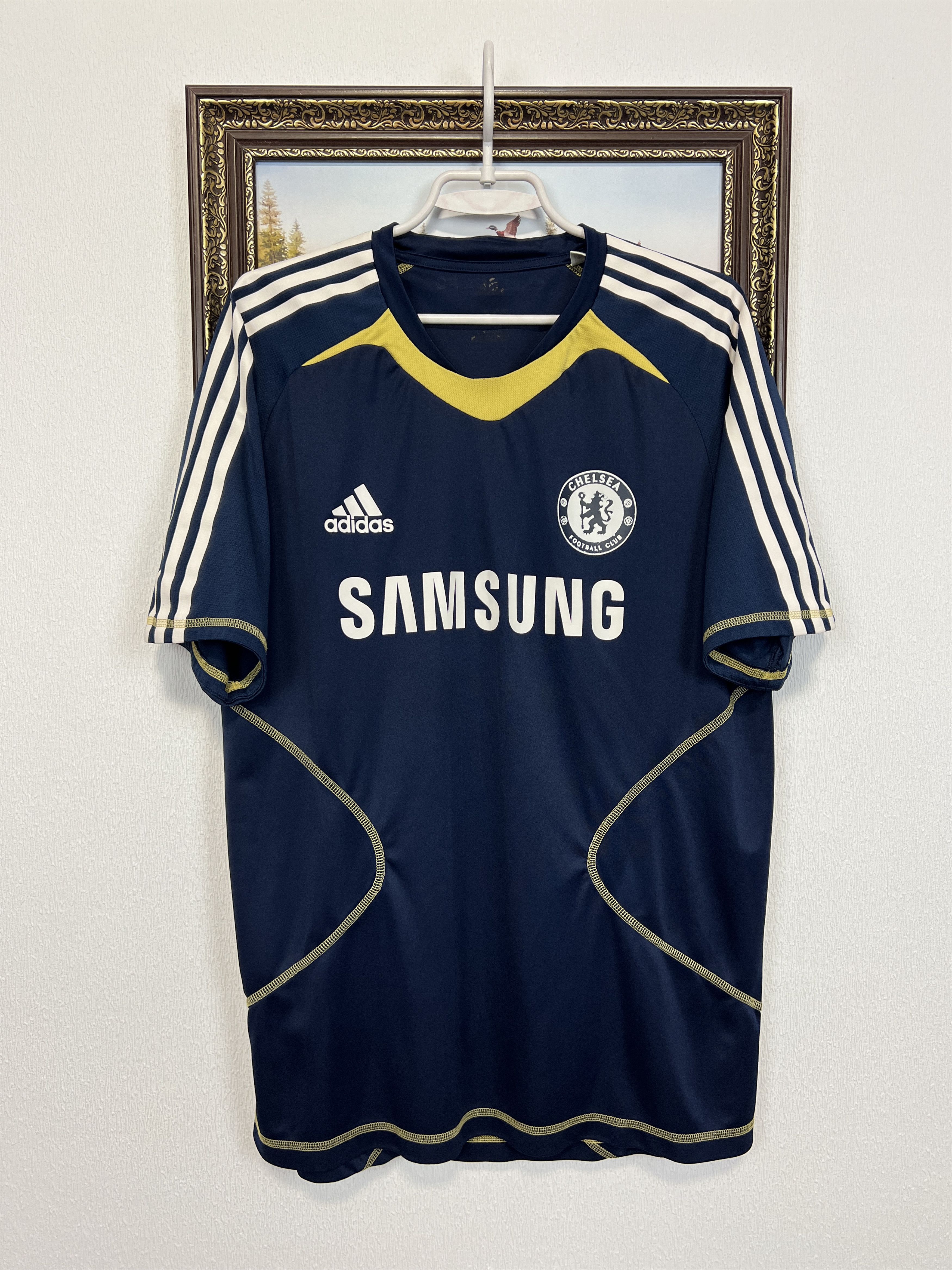 Adidas Vintage Chelsea Football Player Issue Train Shirt Jersey Size US XL / EU 56 / 4 - 1 Thumbnail