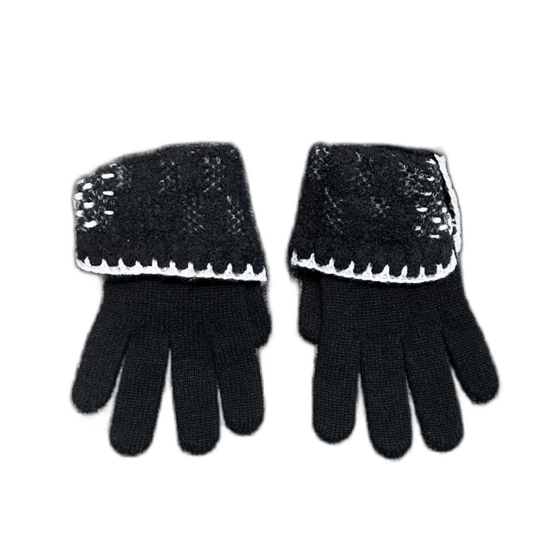 Chanel Chanel Cashmere Gloves with Double C Logo Size ONE SIZE - 1 Thumbnail