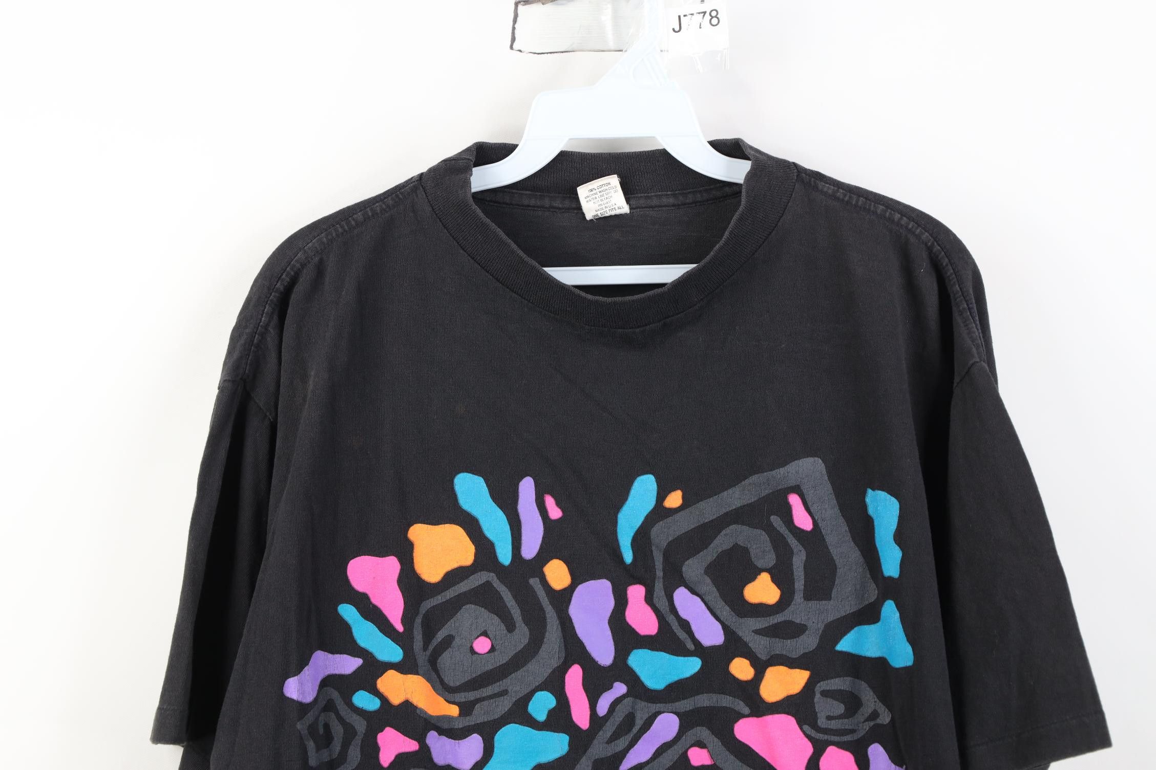 Vintage Vintage 80s 90s Streetwear Surfing Surf T-Shirt Black USA Size ONE SIZE - 2 Thumbnail