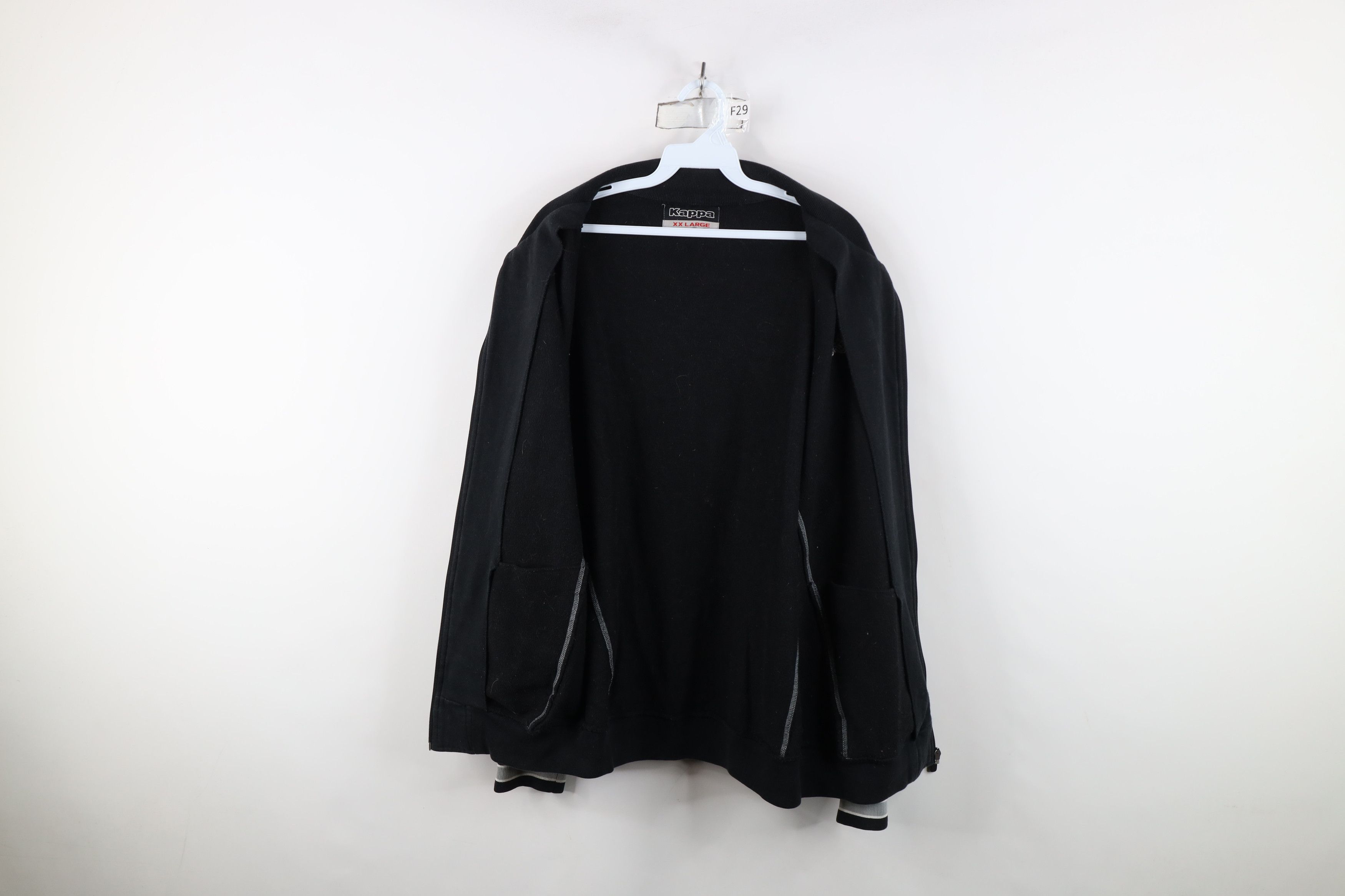 Kappa Vintage 90s Kappa Soccer Classic Logo Warm Up Jacket Black Size US L / EU 52-54 / 3 - 10 Thumbnail