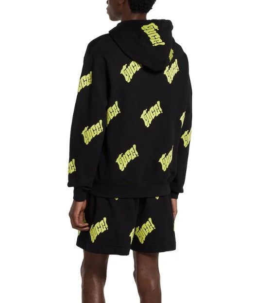 Gucci oc11z526 Embroidered Cotton Jersey Sweatshirt Hoodies Black Size US XXL / EU 58 / 5 - 4 Thumbnail