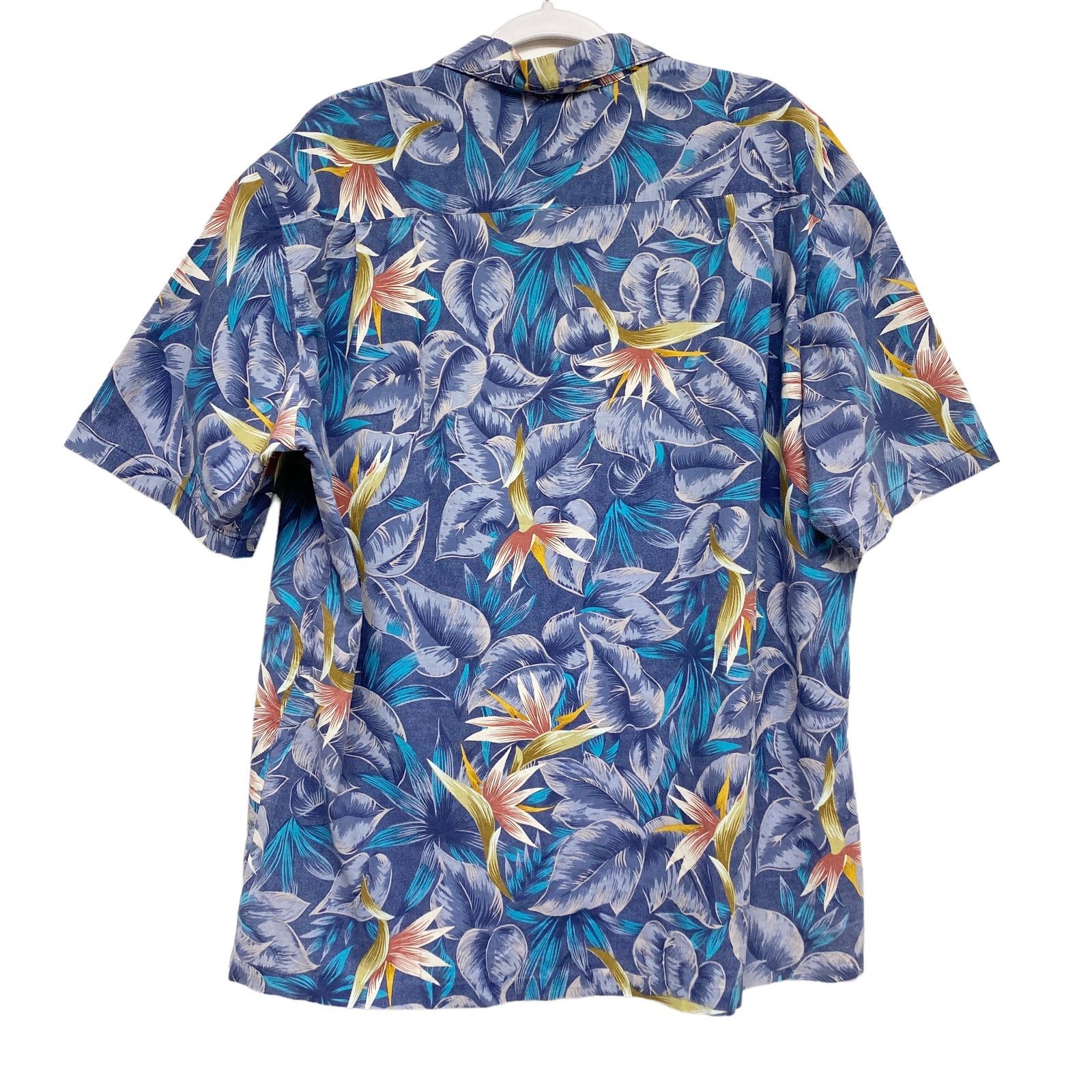 Other Vintage Hawaii Blues Tropical Floral Short Sleeve Button Up Size US XL / EU 56 / 4 - 6 Thumbnail